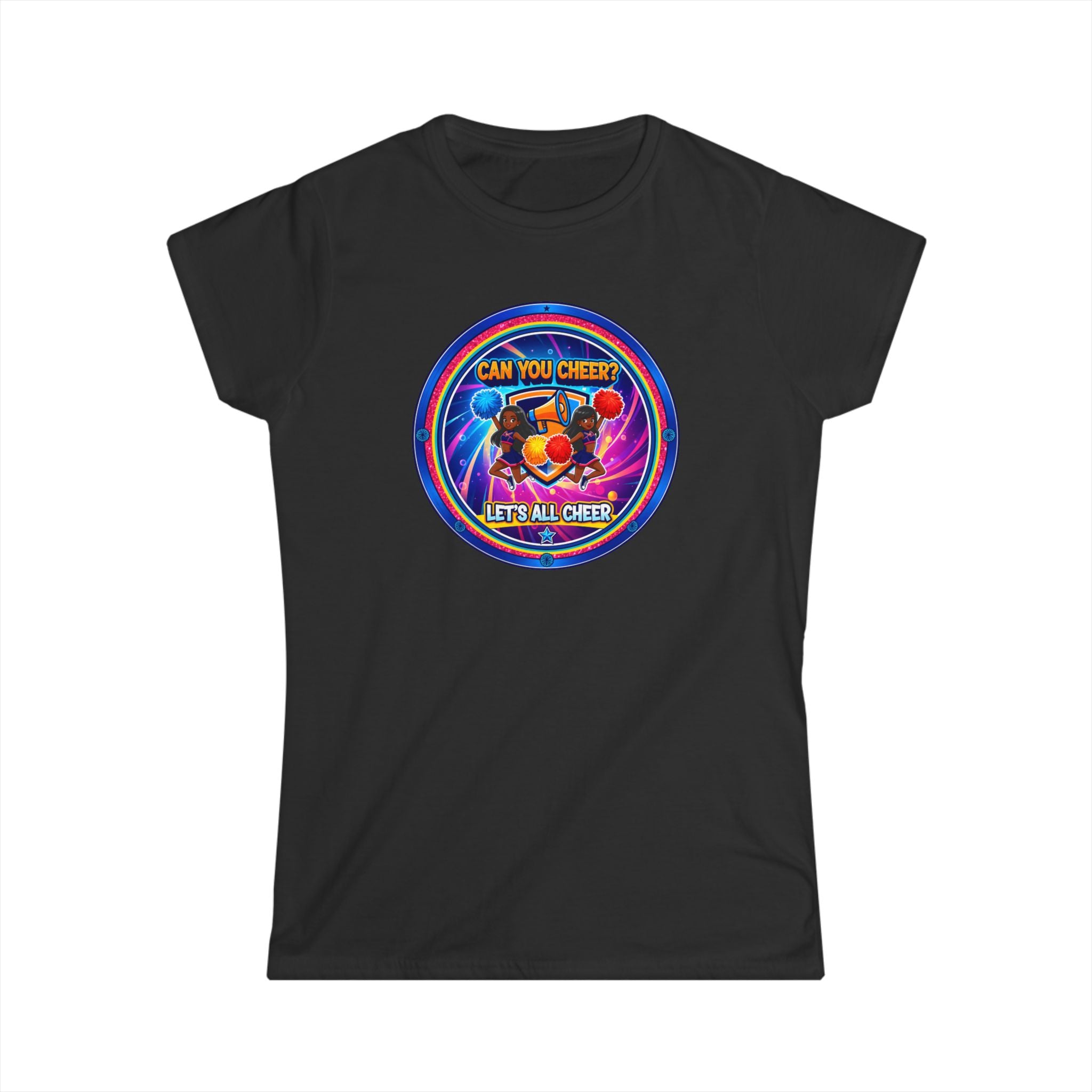 Can You Cheer? Let's All Cheer " Women's Tee — RetroCheers Graphic