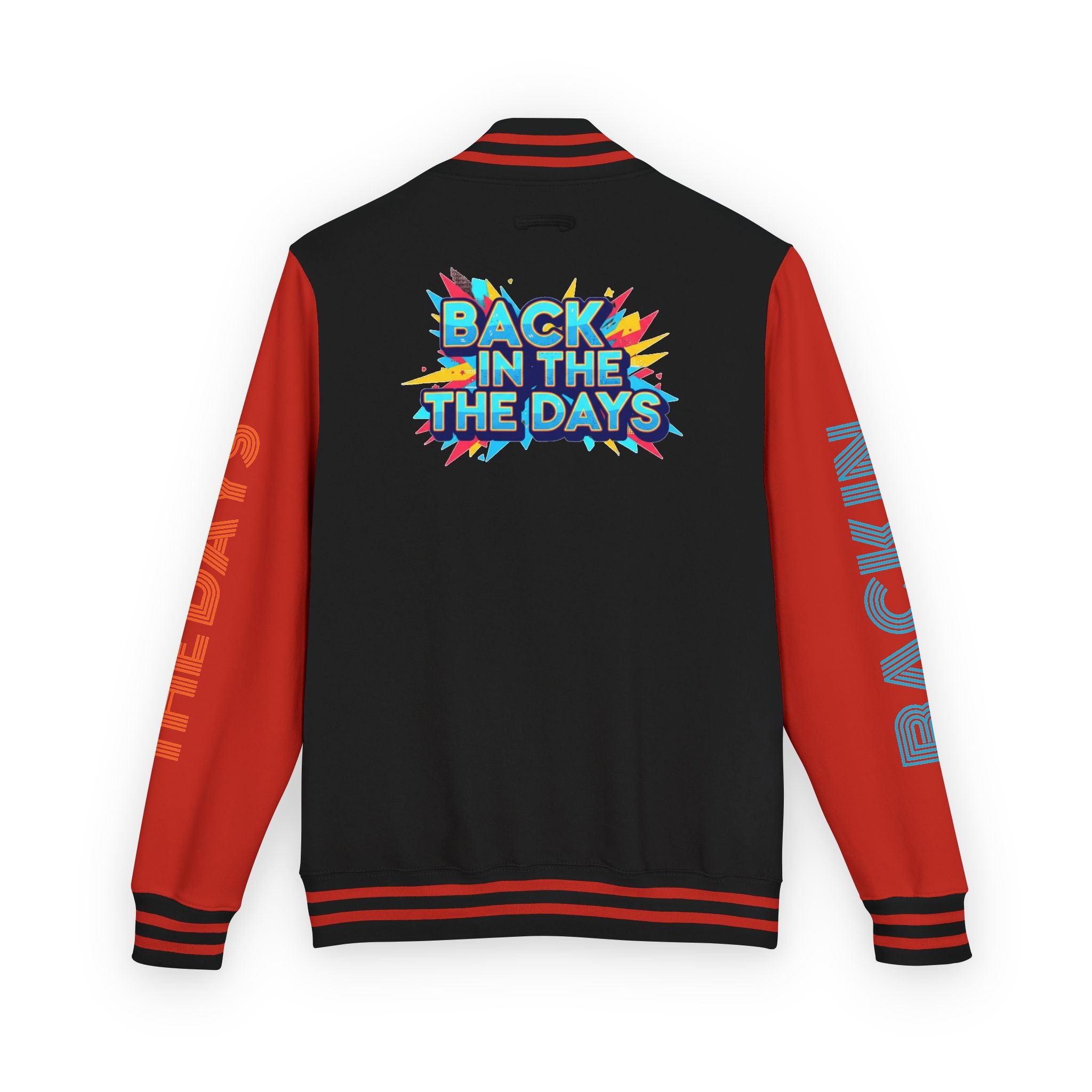 Letterman Jacket — "Back in the Days" Retro Graphic Bomber