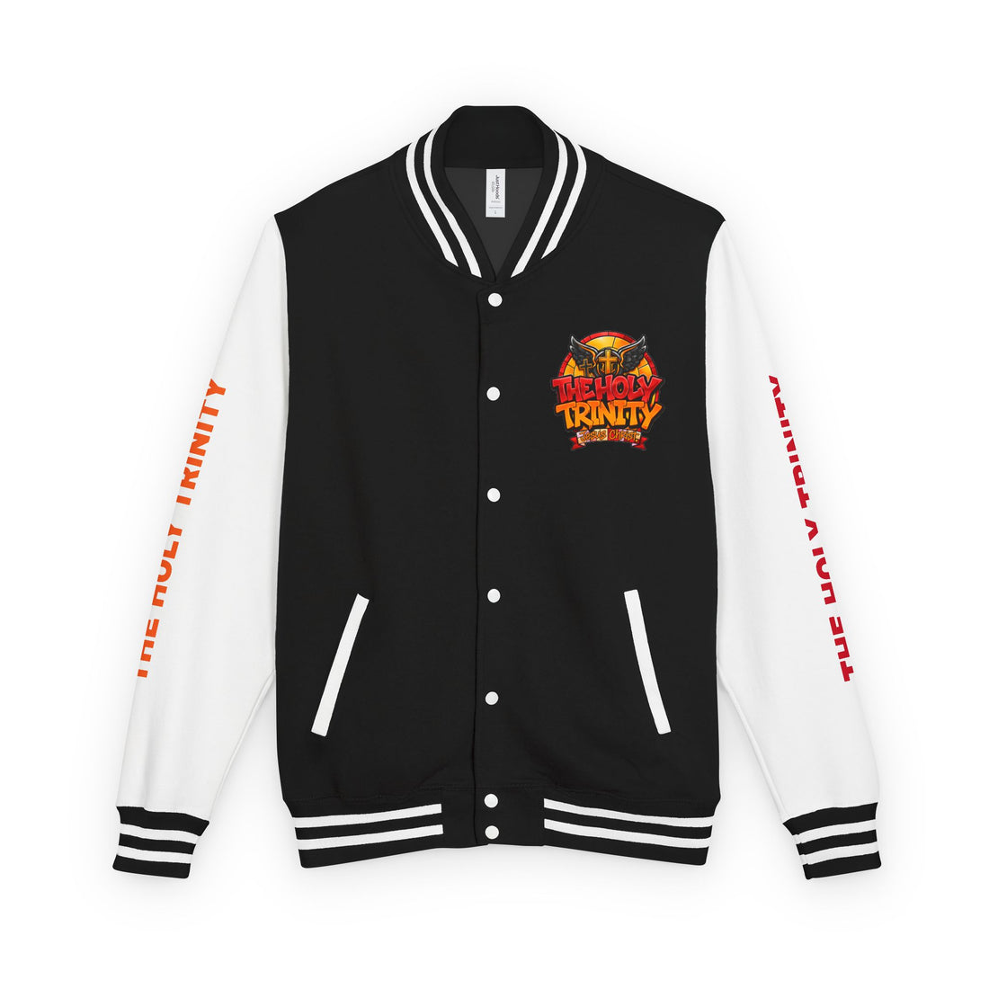 Letterman Jacket — "The Holy Trinity "Graphic Varsity Jacket