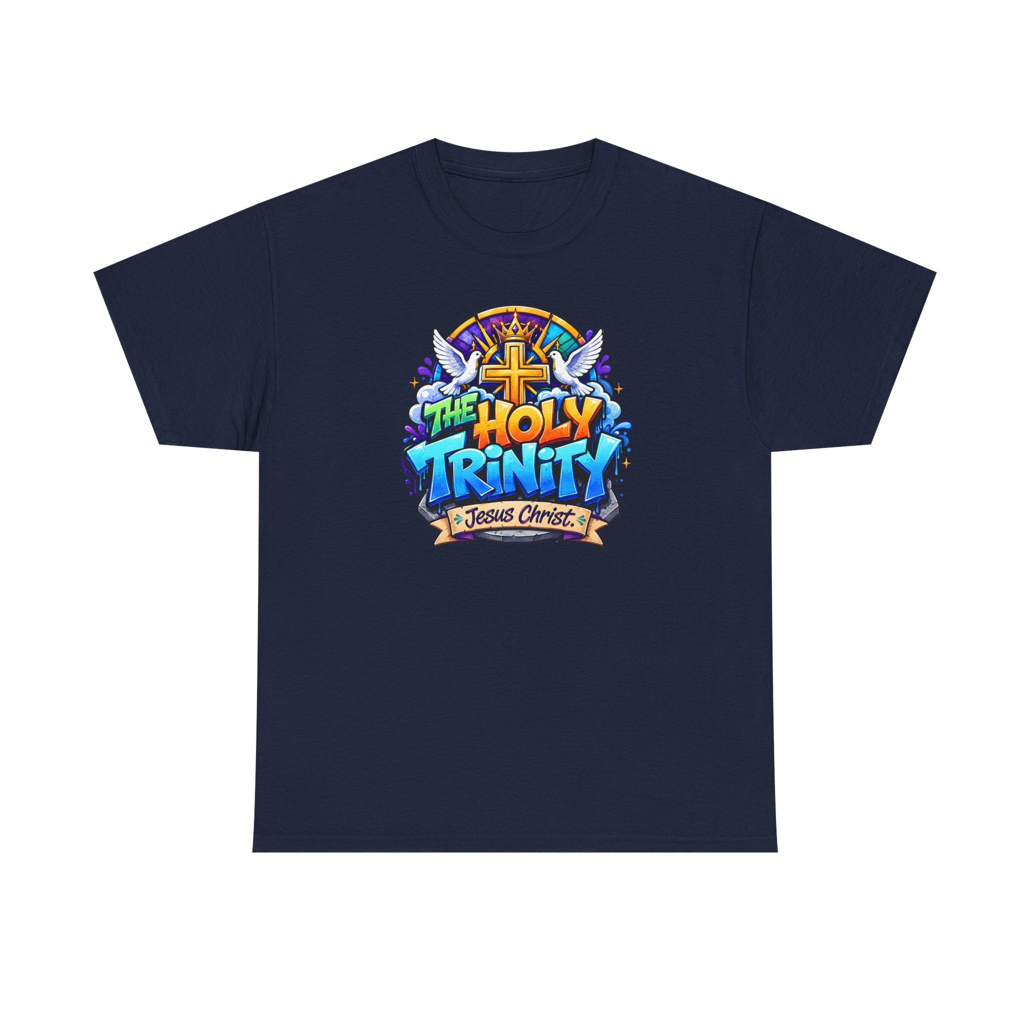 Christian Tee - "The Holy Trinity" Church Youth Graphic T-Shirt