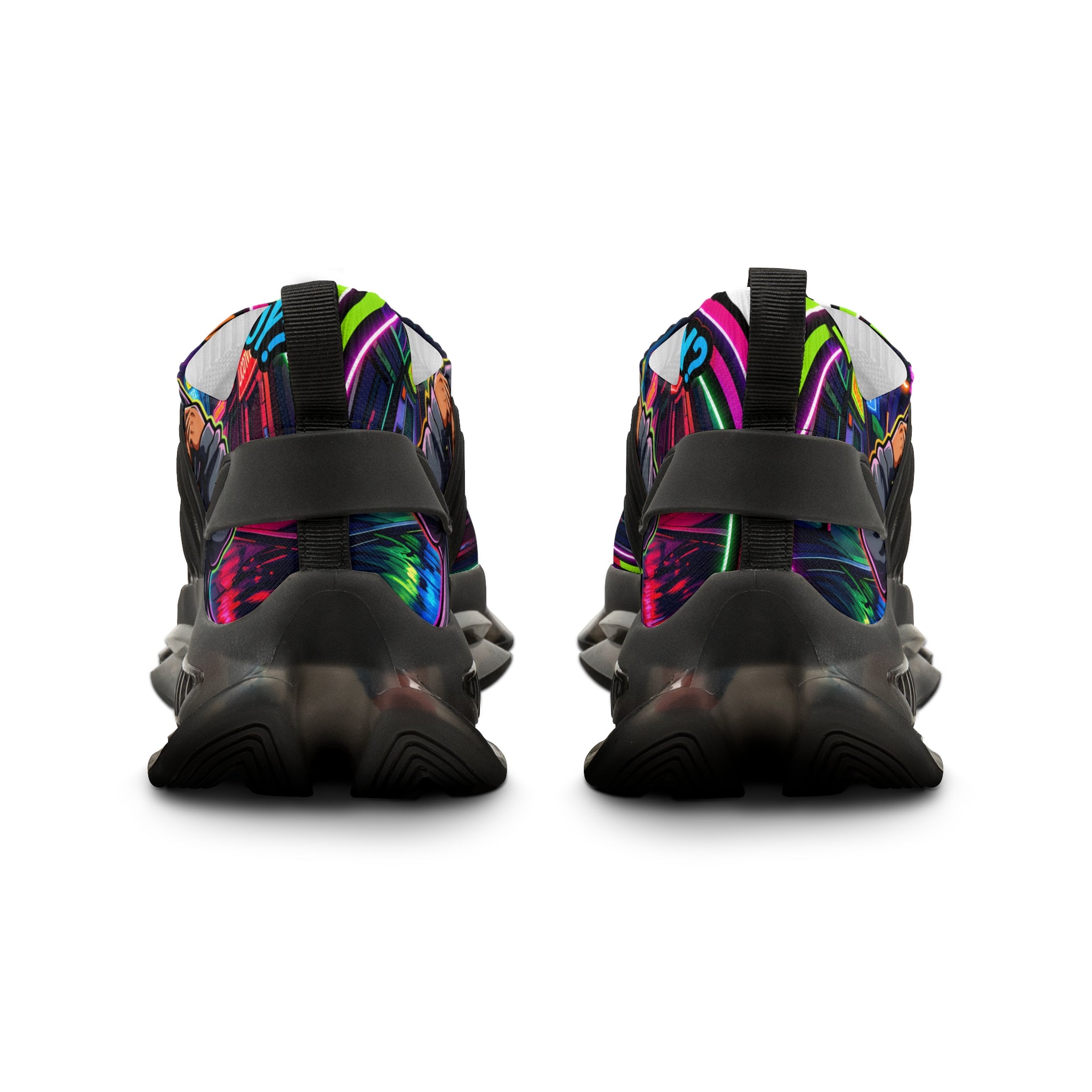 Men's Mesh Sneakers — " Yo, What's up? Rapper Graphic Athletic Shoes