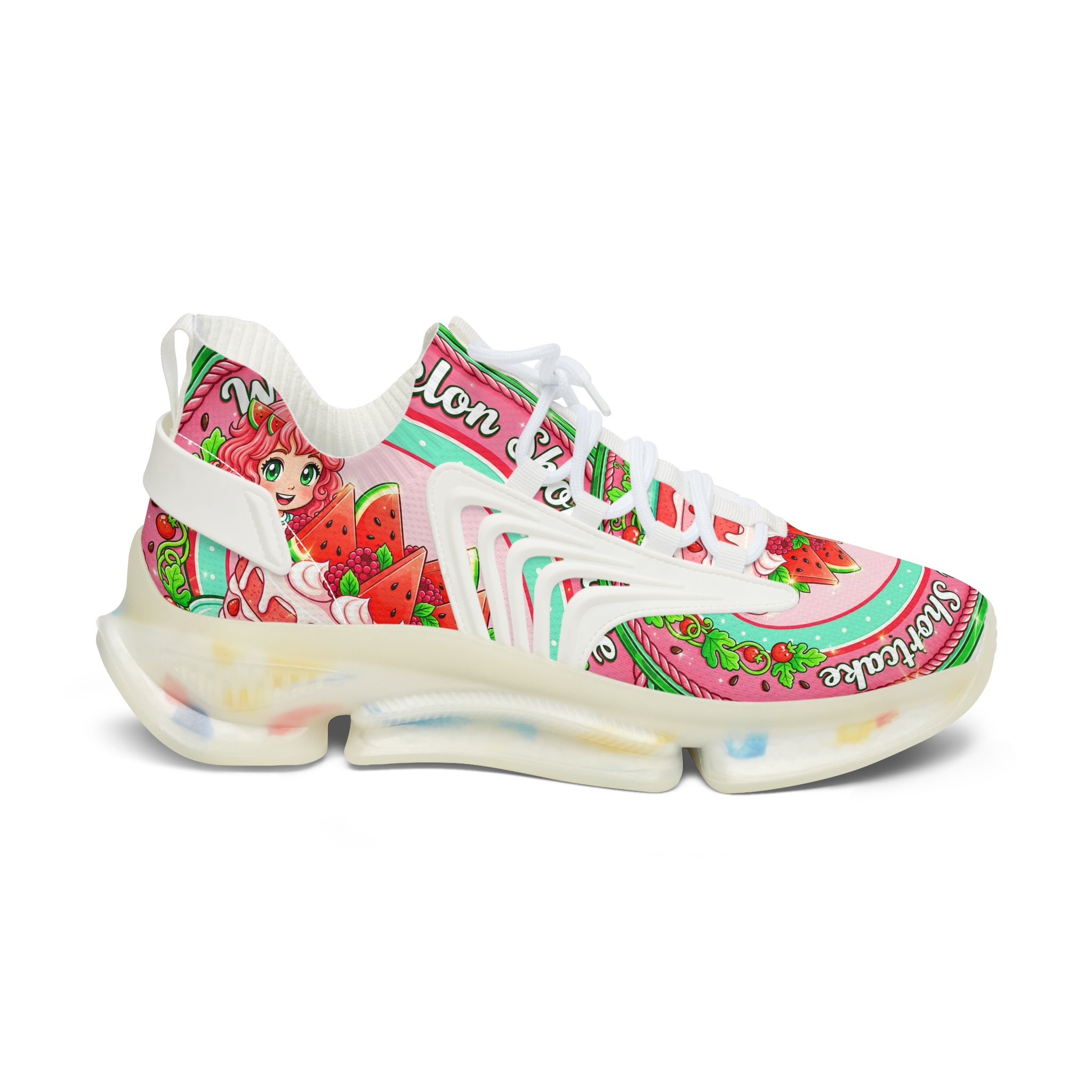 Women's Mesh Sneakers —" Watermelon Shortcake "Graphic Athletic Shoes