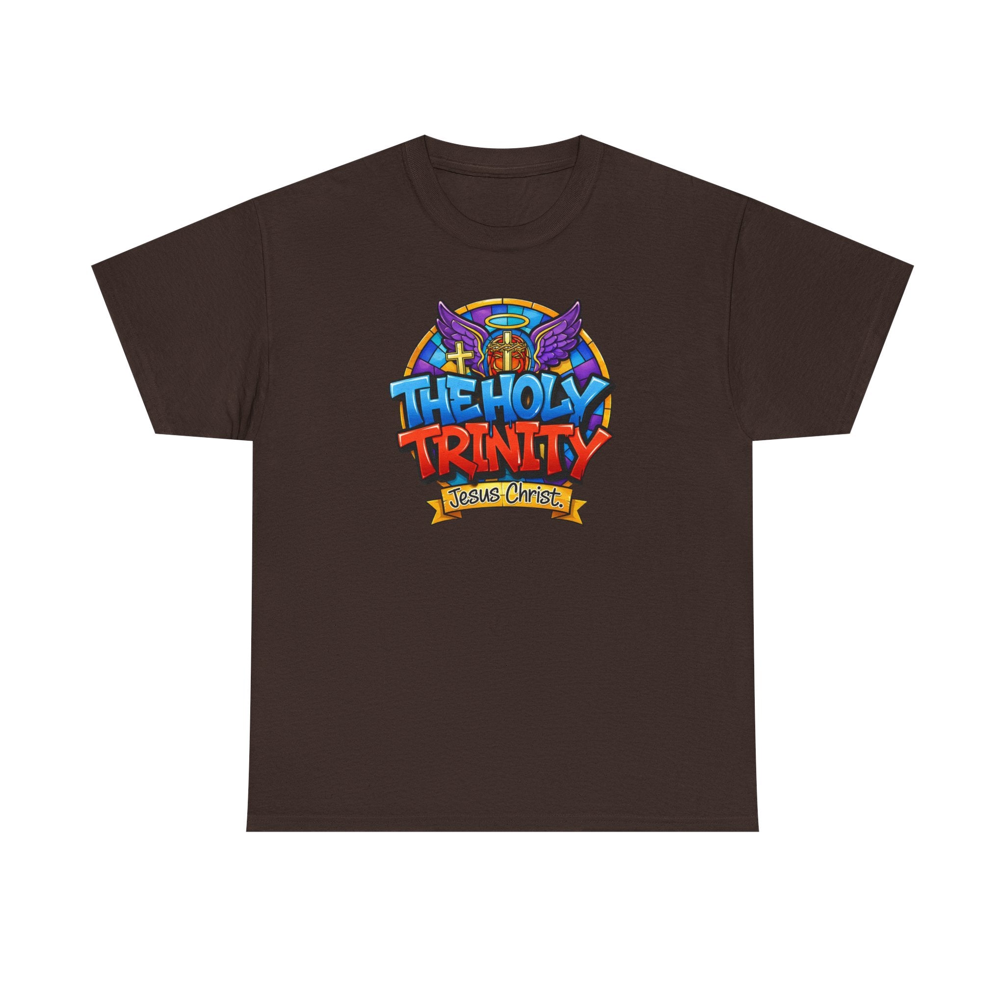 Christian T-Shirt — "The Holy Trinity: Jesus Christ" Colorful Faith Tee