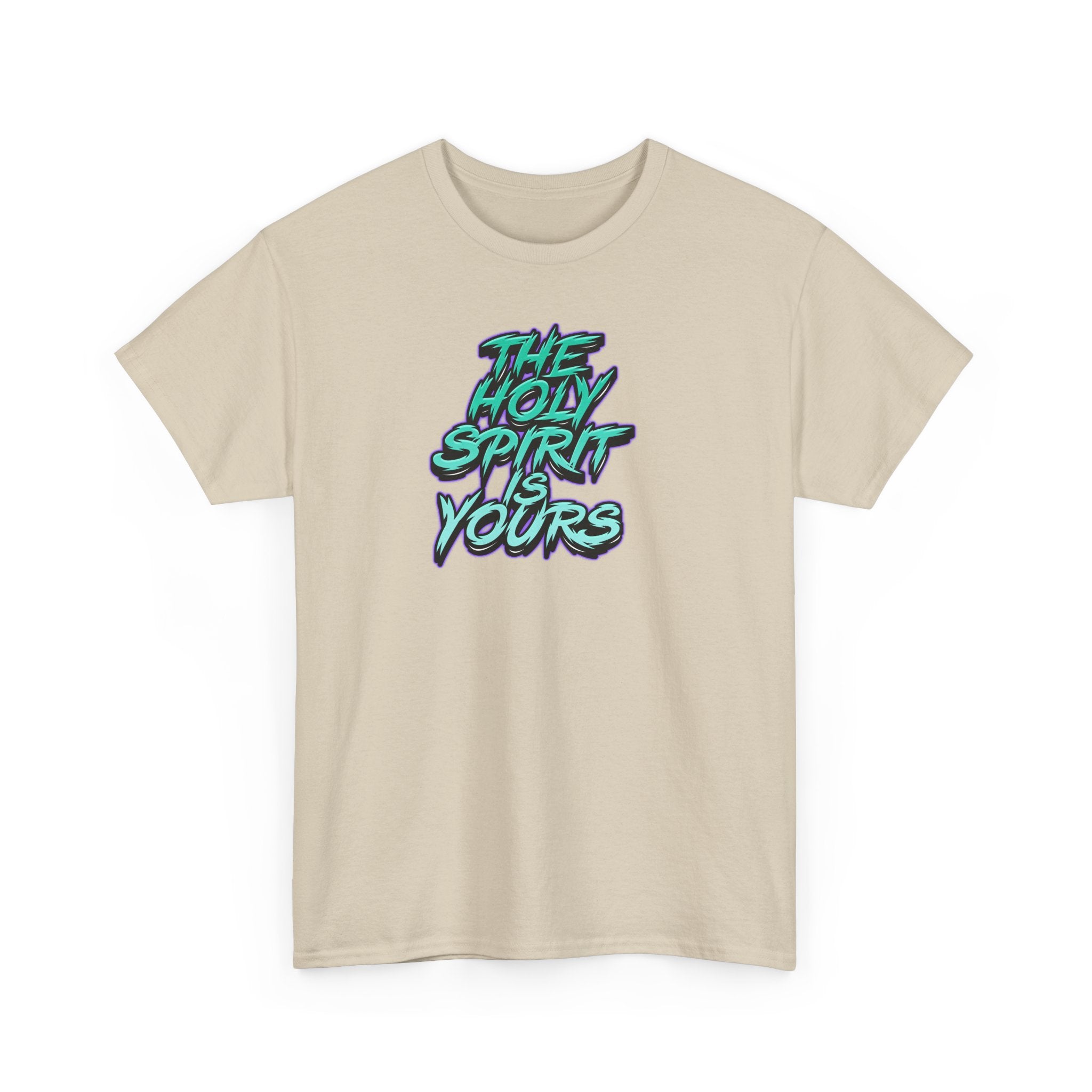 T-Shirt — "The Holy Spirit Yours" Retro Script Faith Tee