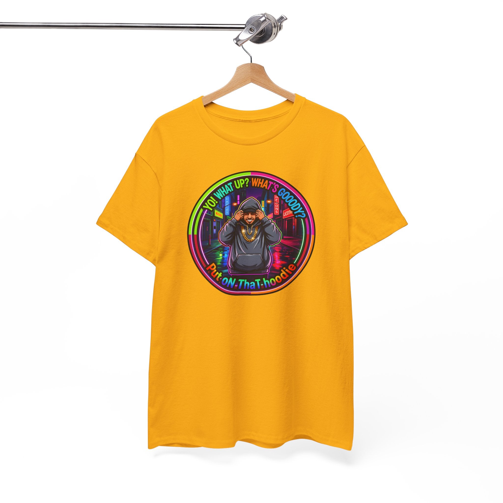 Men's T-Shirt Graphic- "Yo! What's up?  What's Goooody?"