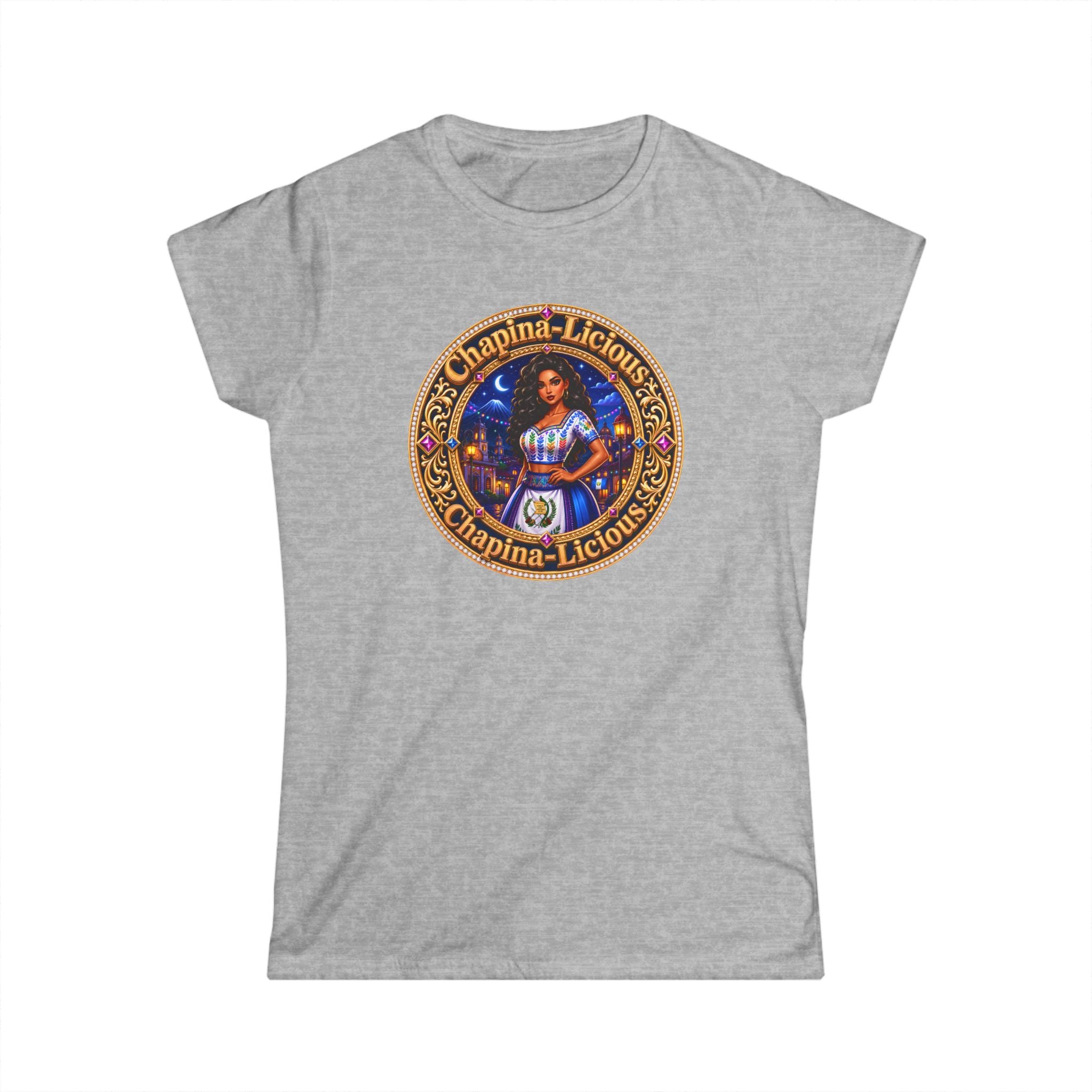 Vintage "Chapina-Licious" Graphic Tee — Retro Latin Heritage Women's Shirt