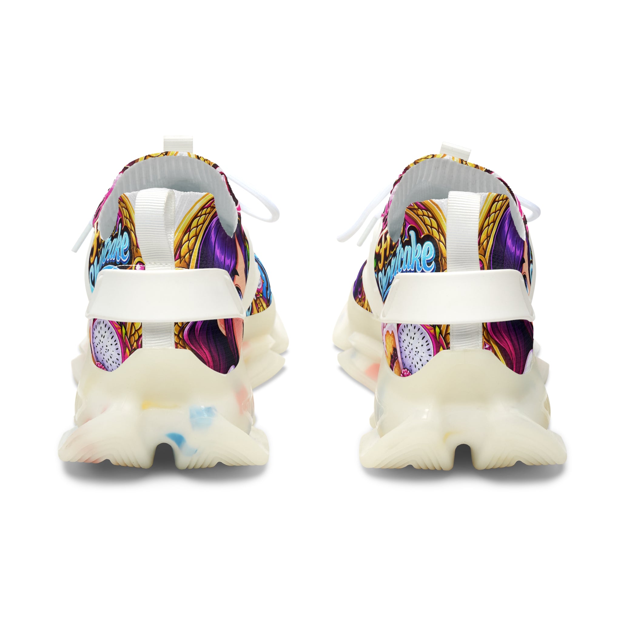"Dragon Fruit Shortcake "Sneakers — Colorful Women's Mesh Athletic Shoes