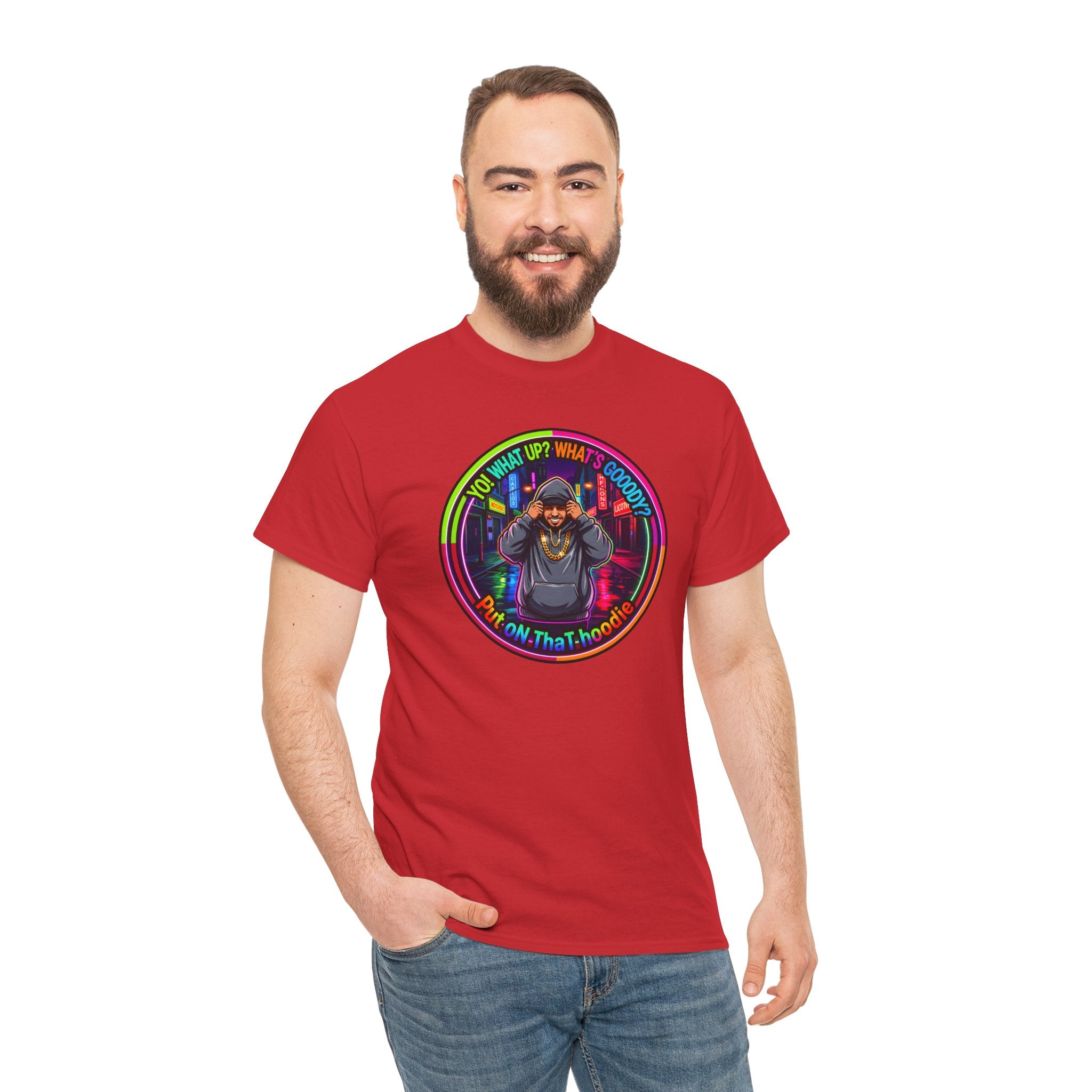 Men's T-Shirt Graphic- "Yo! What's up?  What's Goooody?"