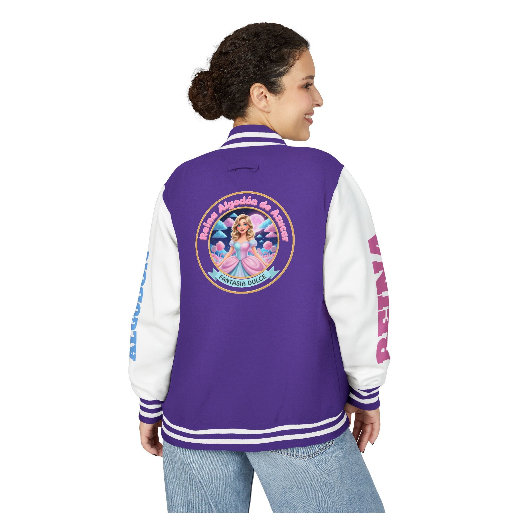 Letterman Jacket — Reina Algodón de Azucar-  Circle Logo