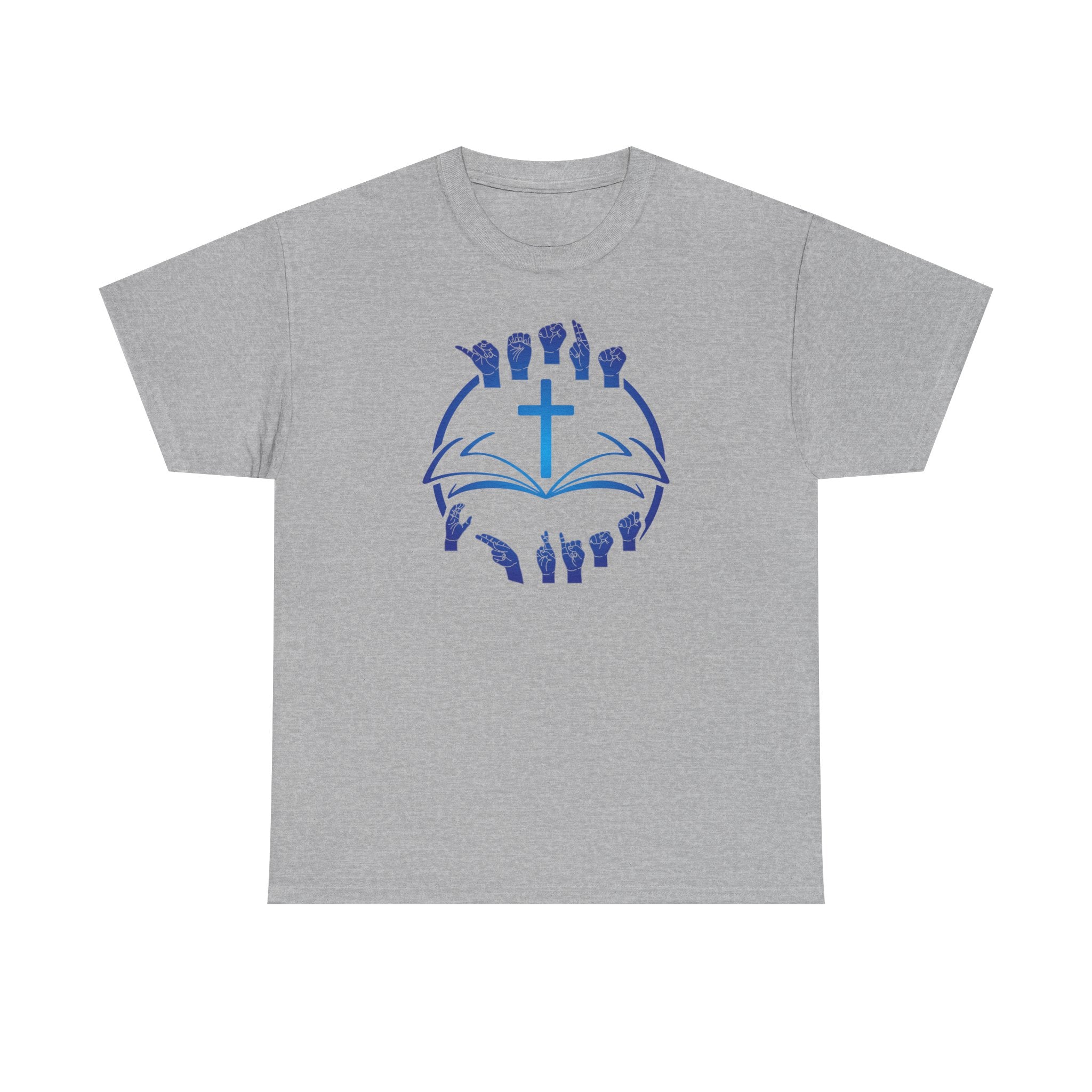"Christian Bible Cross Sign Language "T-Shirt — Faith Prayer Hands Tee