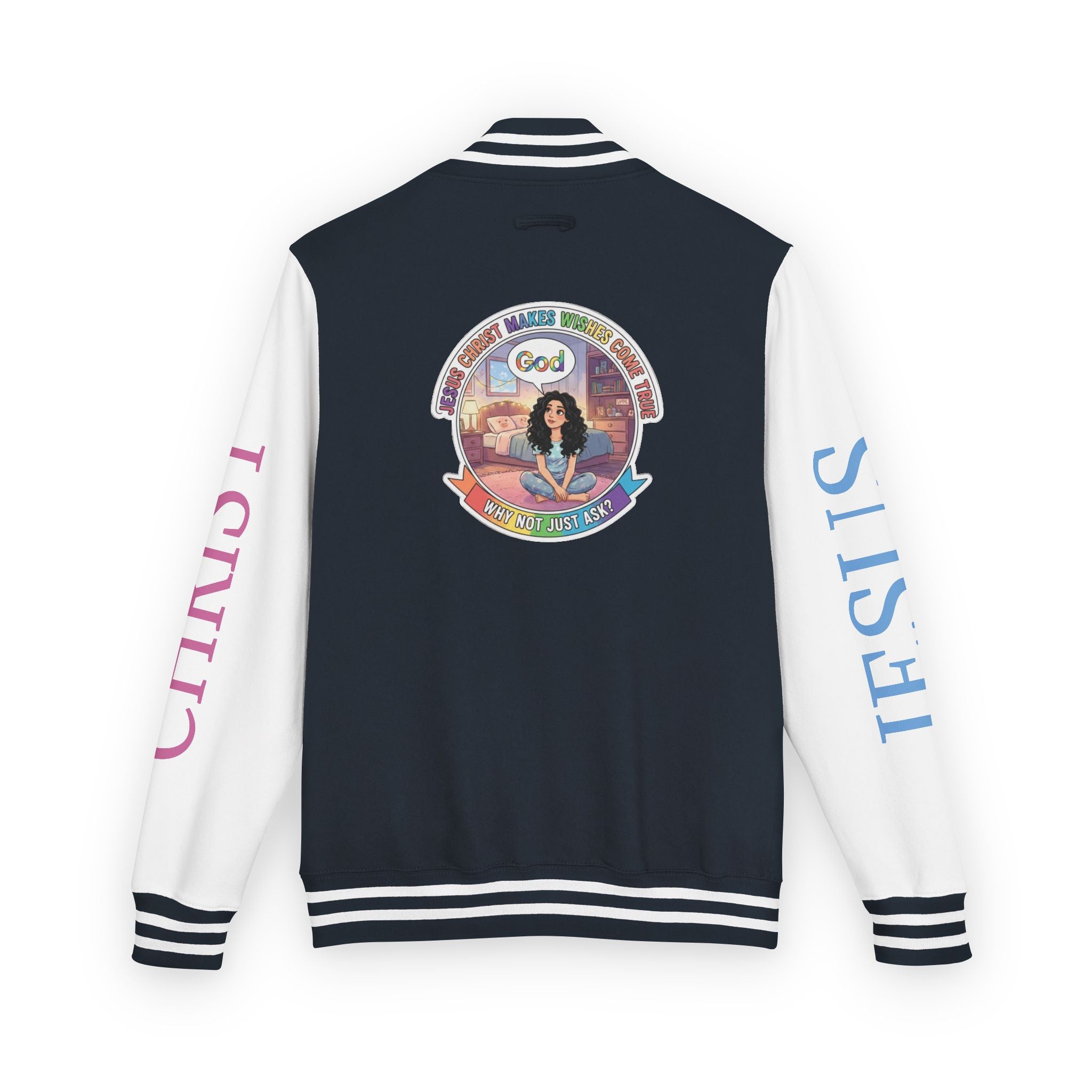 Spiritual Soul Seeker – "Why not just ask"  — Retro Gamer Club Varsity Jacket