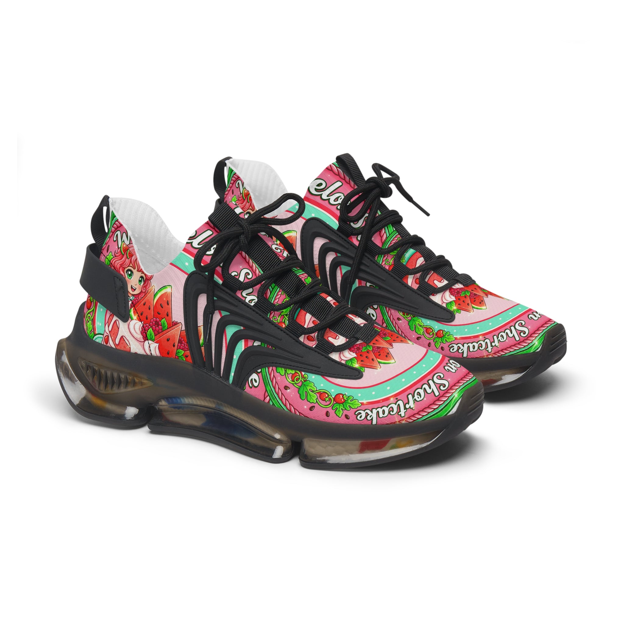 Women's Mesh Sneakers —" Watermelon Shortcake "Graphic Athletic Shoes