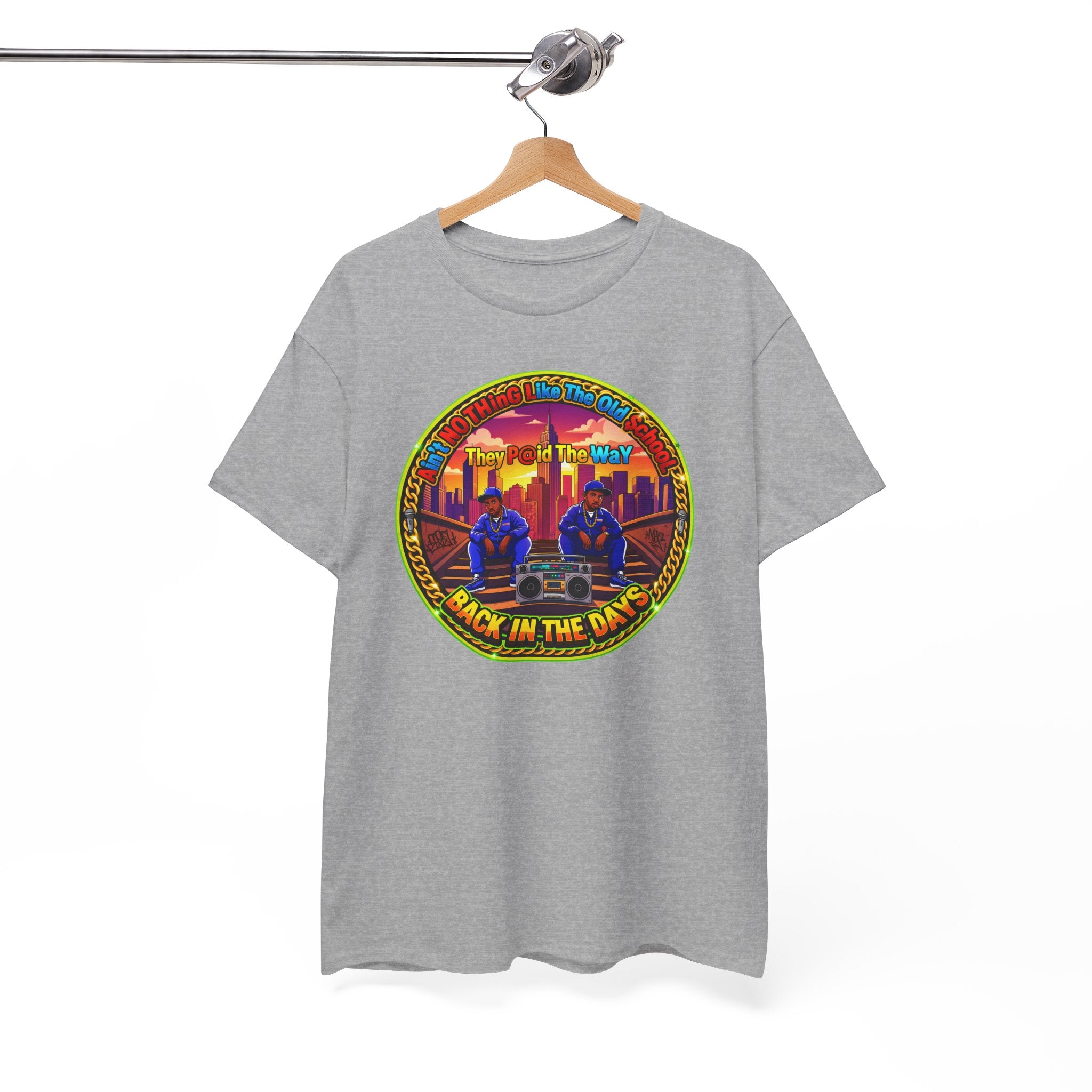 T-Shirt — Retro Sunset 'Aint No Thing Like The Old School' Graphic Tee