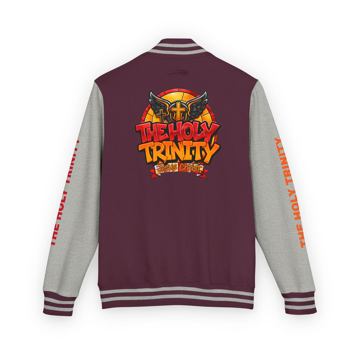 Letterman Jacket — "The Holy Trinity "Graphic Varsity Jacket