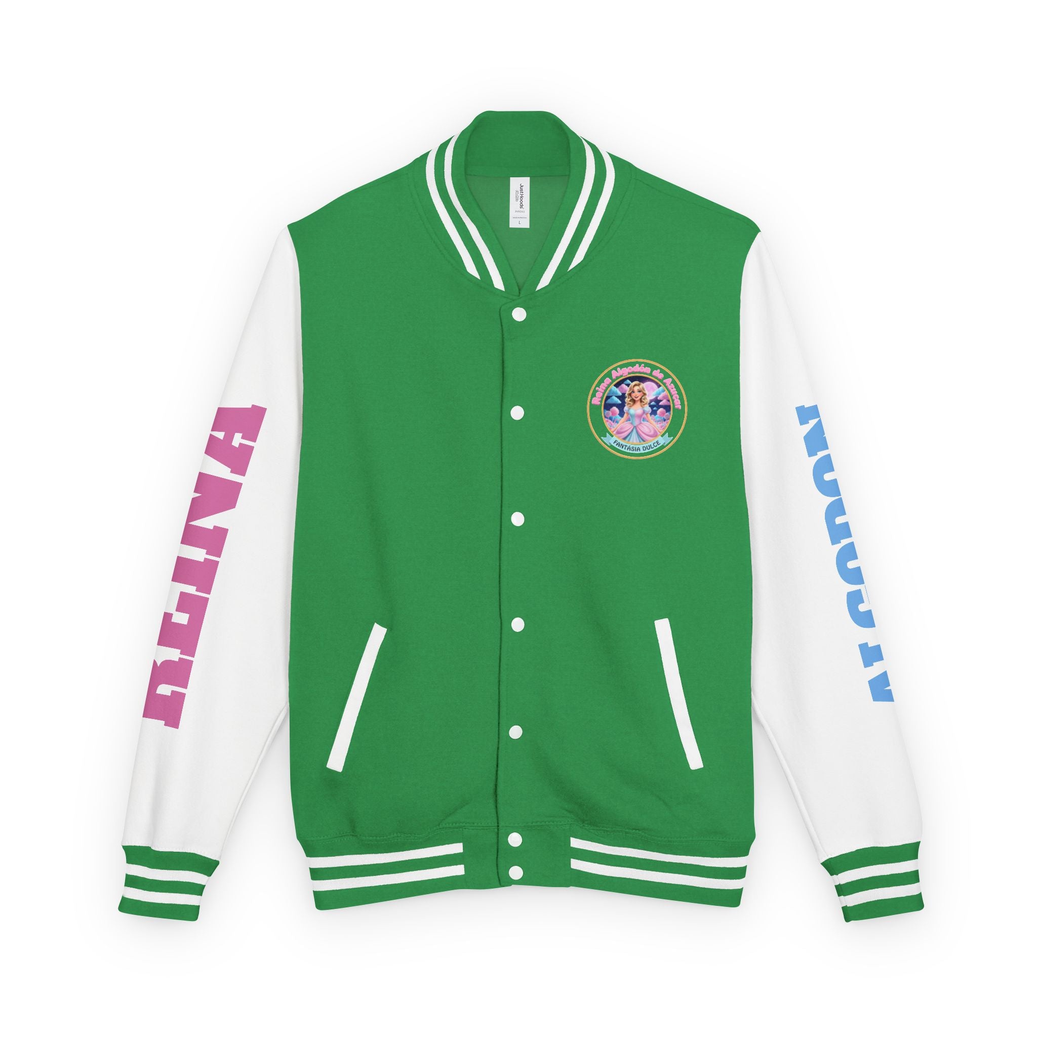 Letterman Jacket — Reina Algodón de Azucar-  Circle Logo