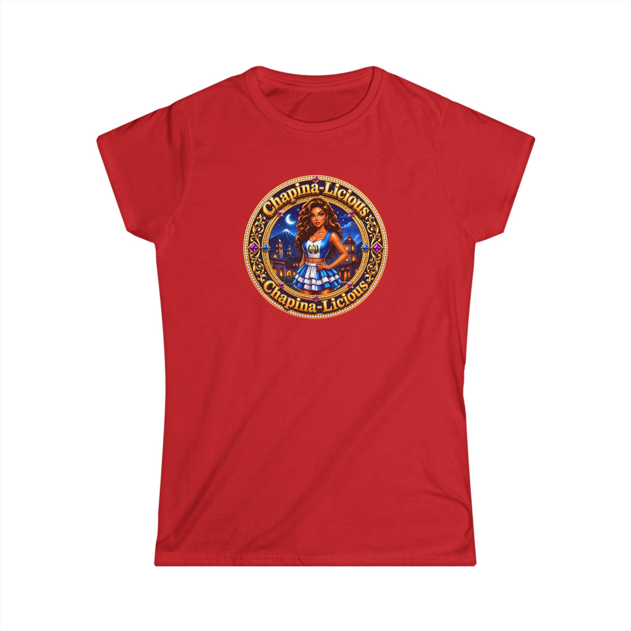 Oktoberfest Dirndl Girl Graphic Tee — 'Chapina-Licious' Retro Beer Festival T‑Shirt