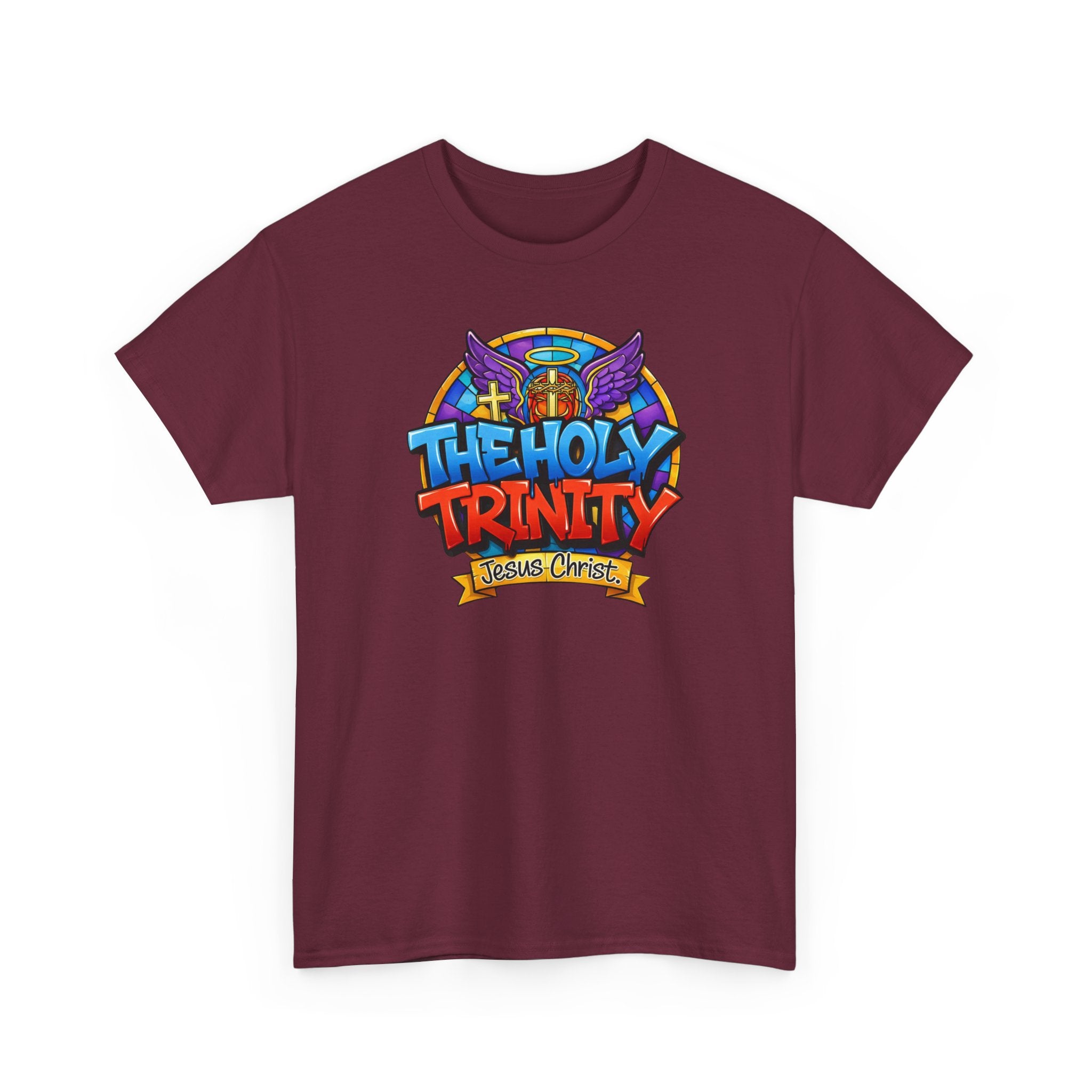 Christian T-Shirt — "The Holy Trinity: Jesus Christ" Colorful Faith Tee