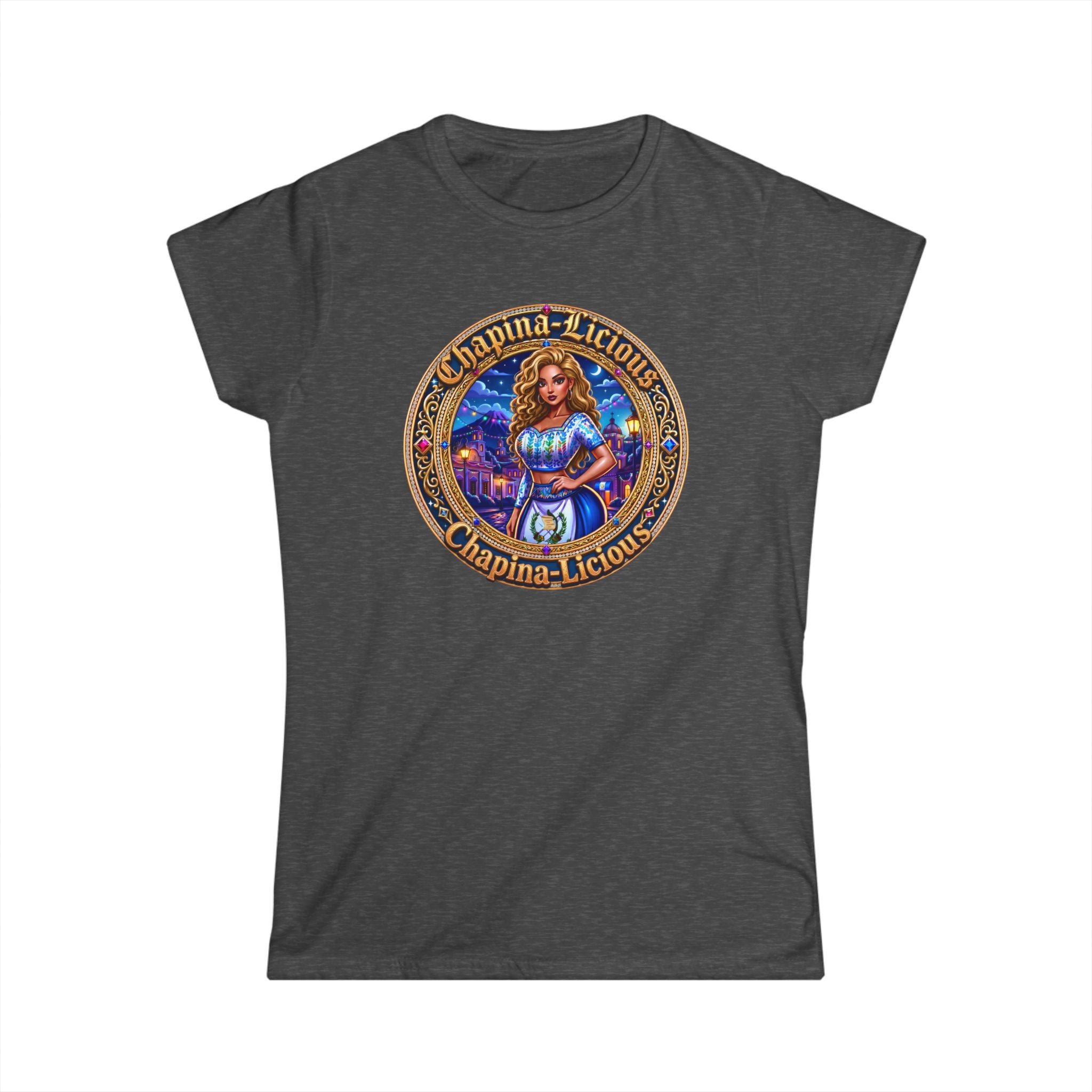 Women's Tee - "Chapina-Licious" Vintage Latin Girl Graphic