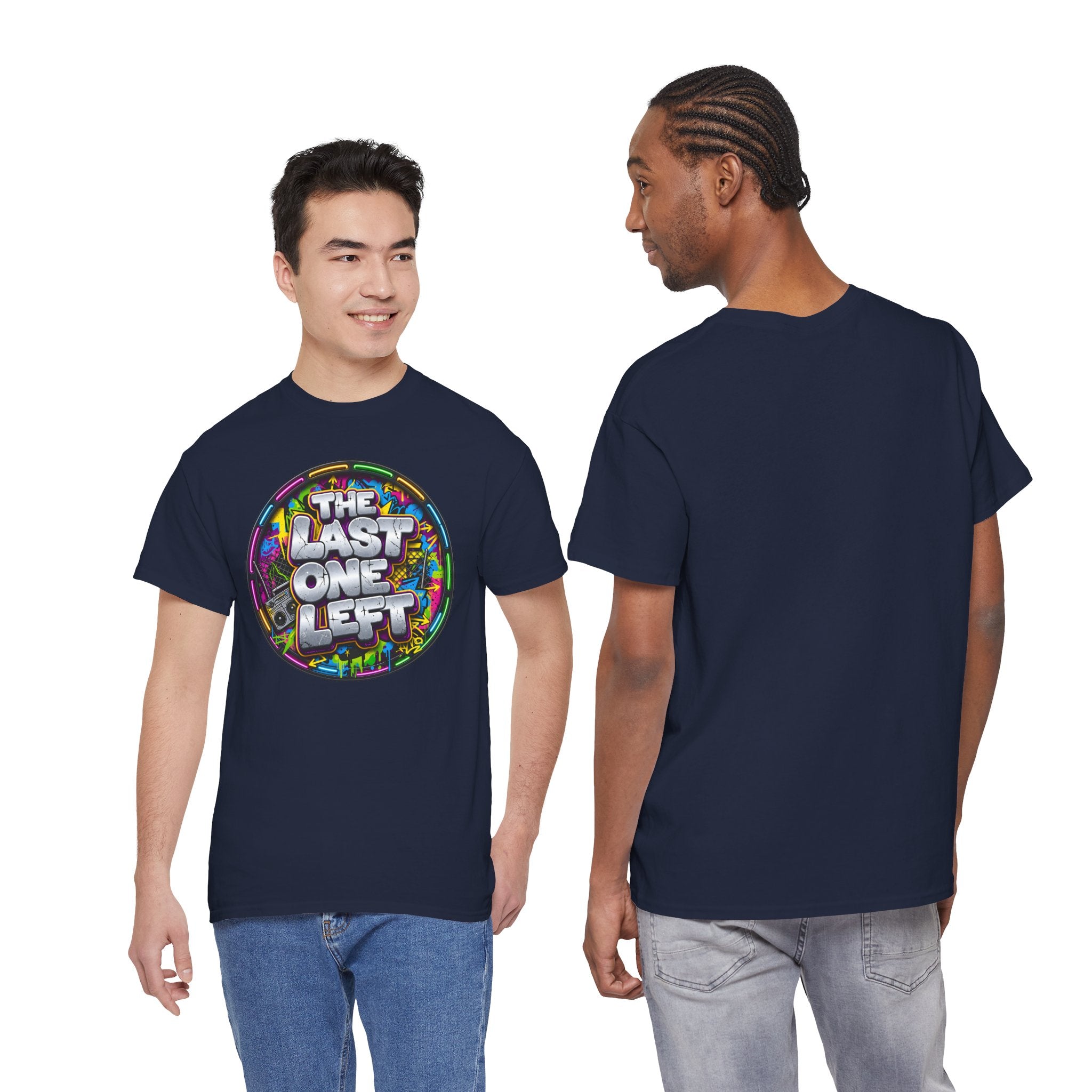 Graphic Tee - "The Last One Left" Colorful Retro Badge
