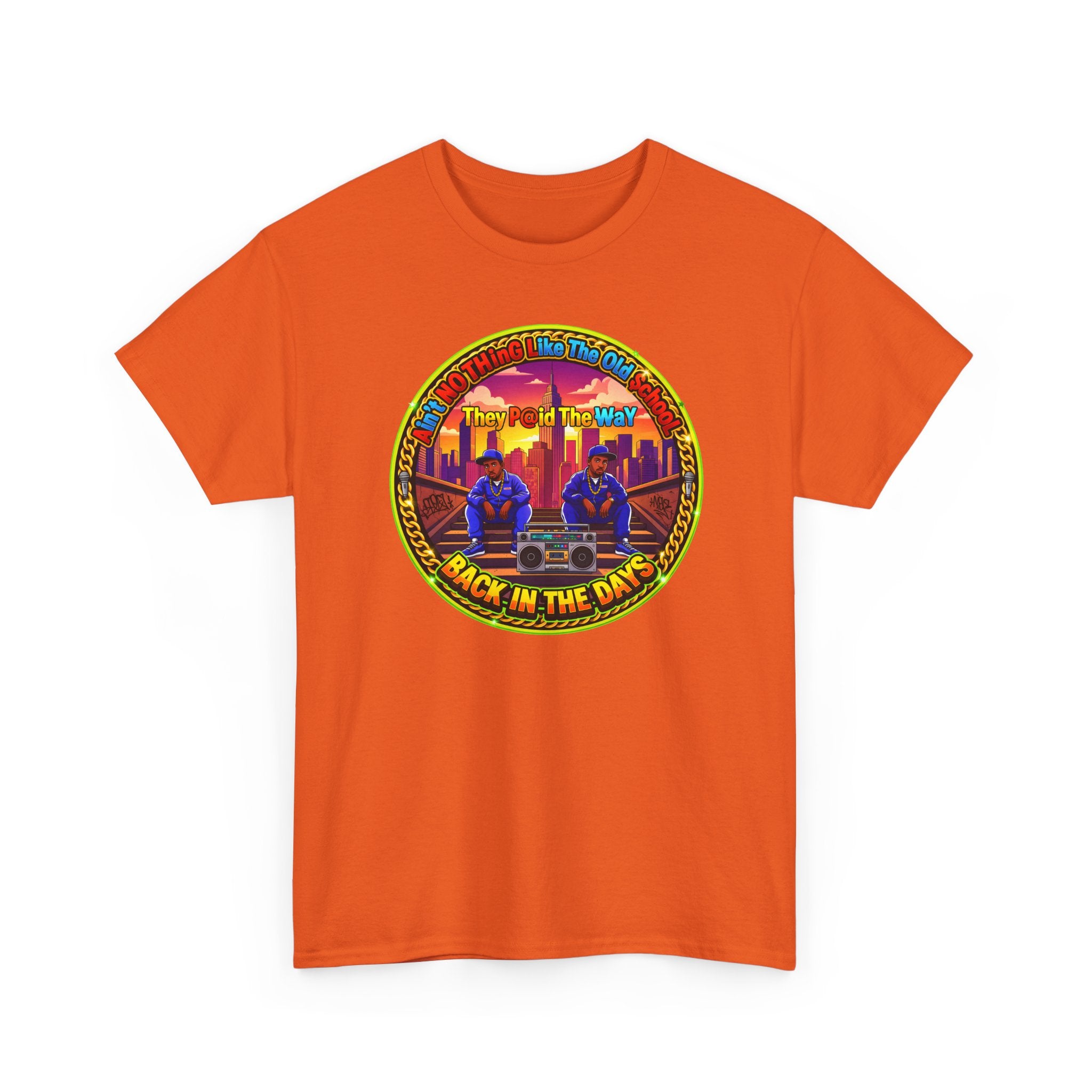 T-Shirt — Retro Sunset 'Aint No Thing Like The Old School' Graphic Tee