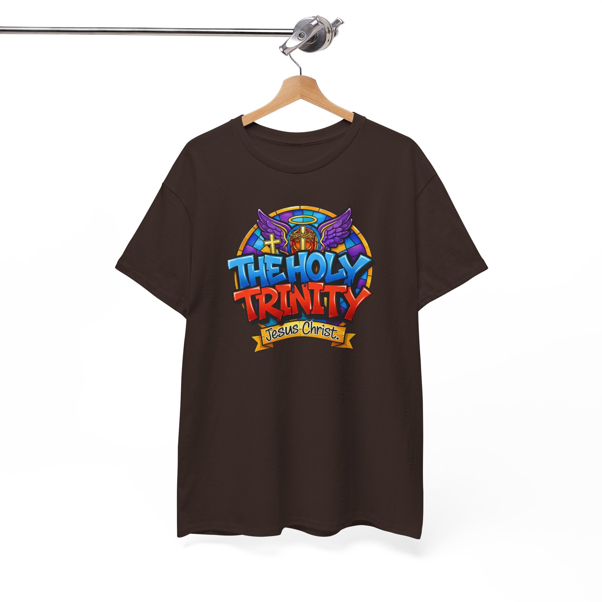 Christian T-Shirt — "The Holy Trinity: Jesus Christ" Colorful Faith Tee