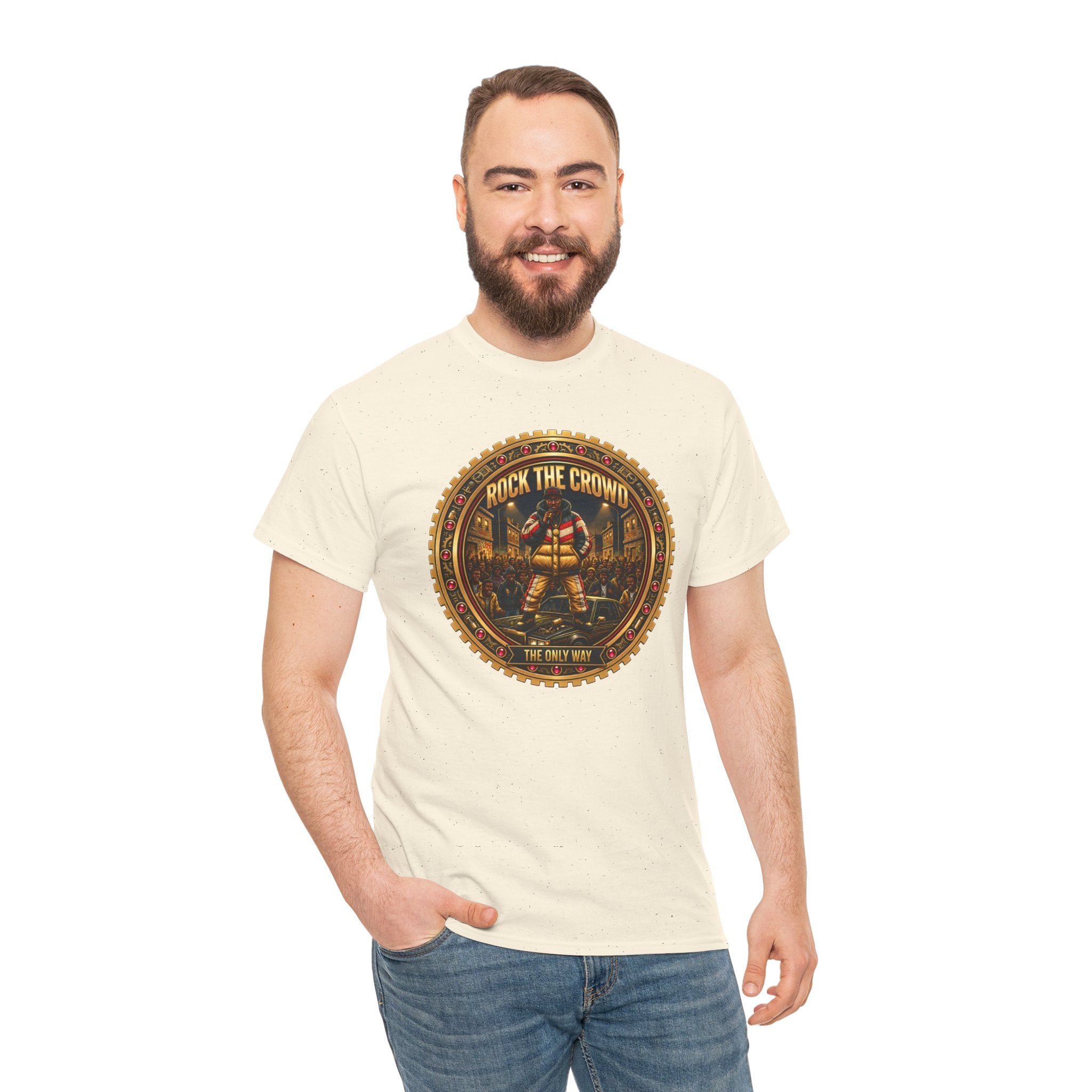 "Rock the Crowd" Tee — Vintage Concert Graphic Shirt