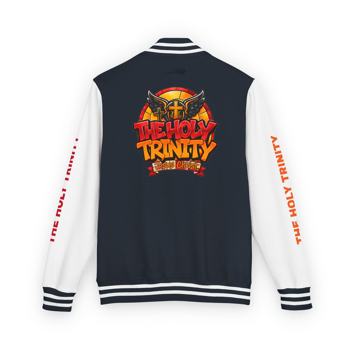 Letterman Jacket — "The Holy Trinity "Graphic Varsity Jacket
