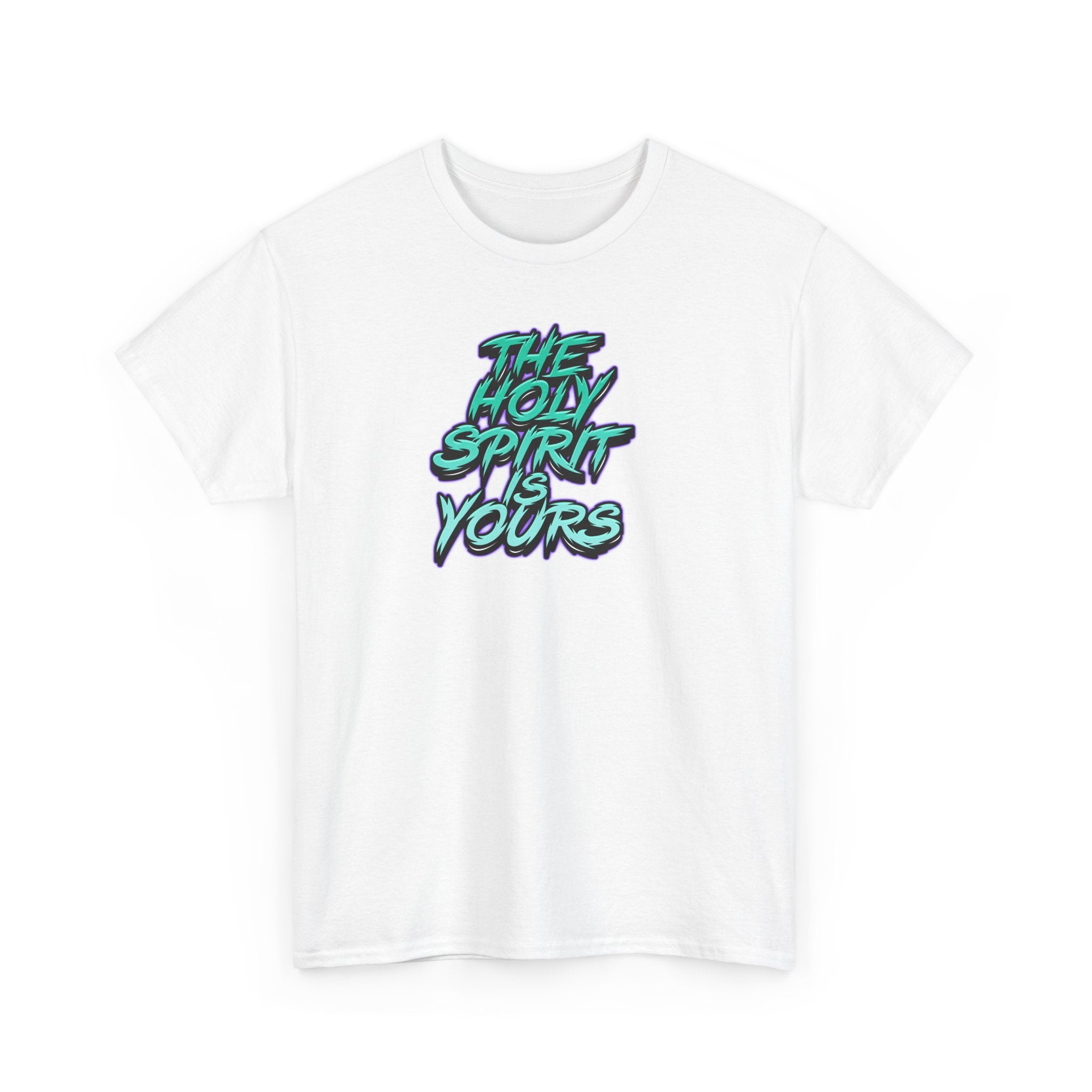 T-Shirt — "The Holy Spirit Yours" Retro Script Faith Tee