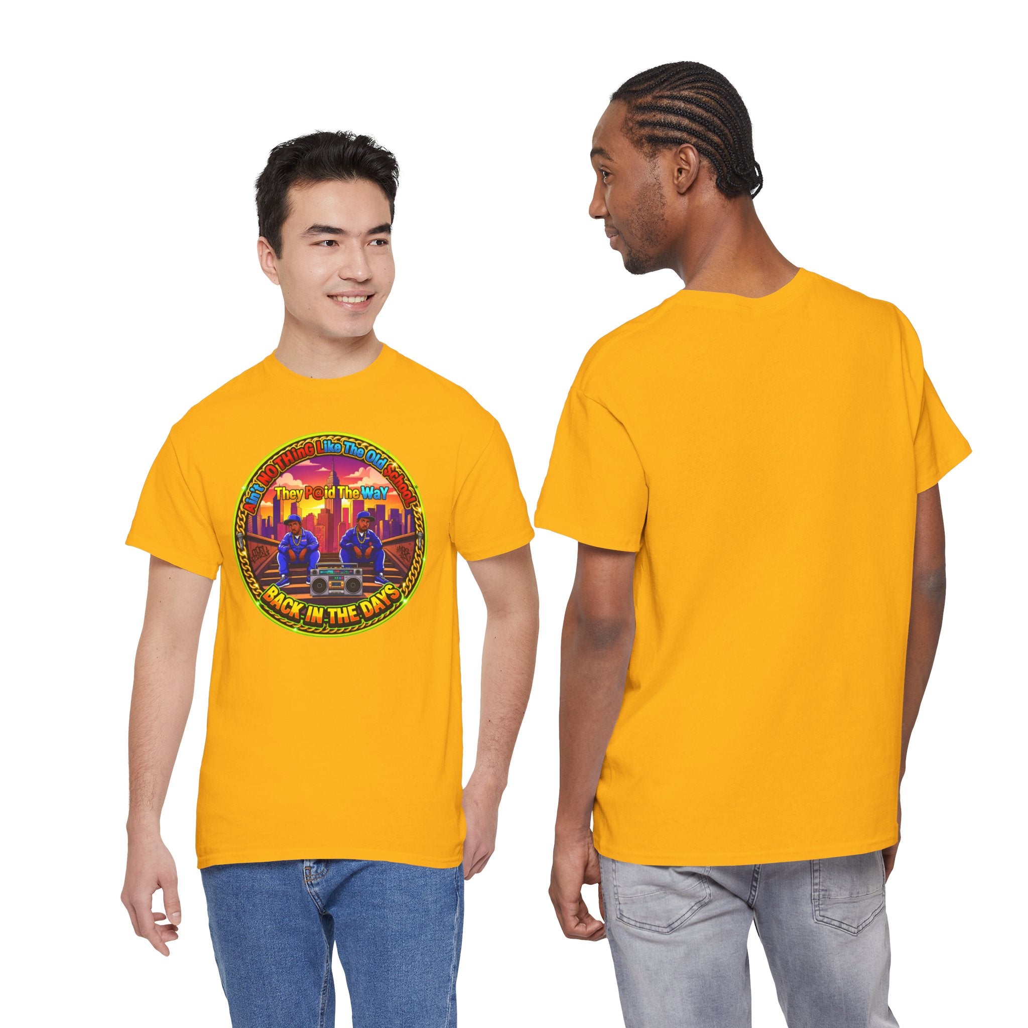 T-Shirt — Retro Sunset 'Aint No Thing Like The Old School' Graphic Tee