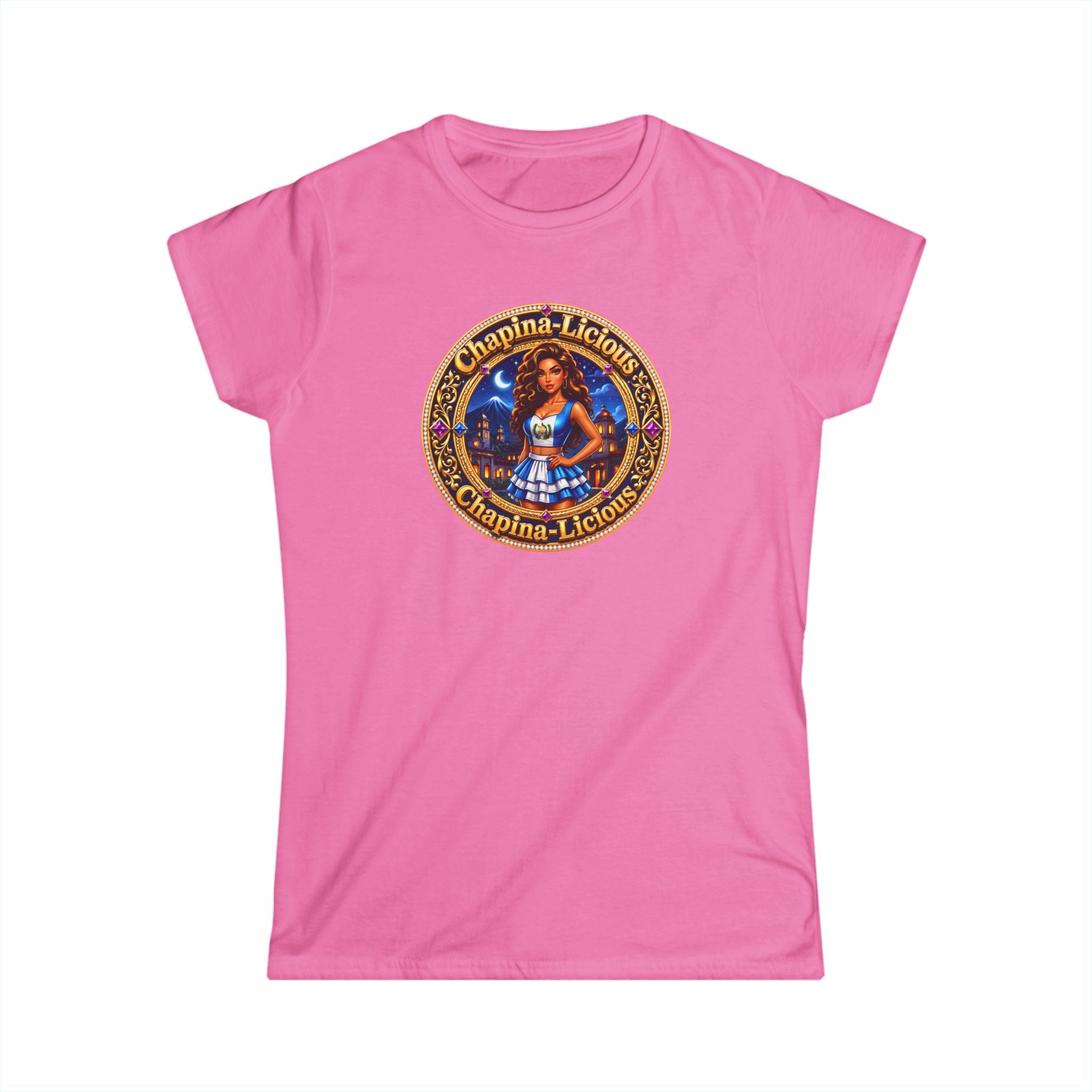 Oktoberfest Dirndl Girl Graphic Tee — 'Chapina-Licious' Retro Beer Festival T‑Shirt