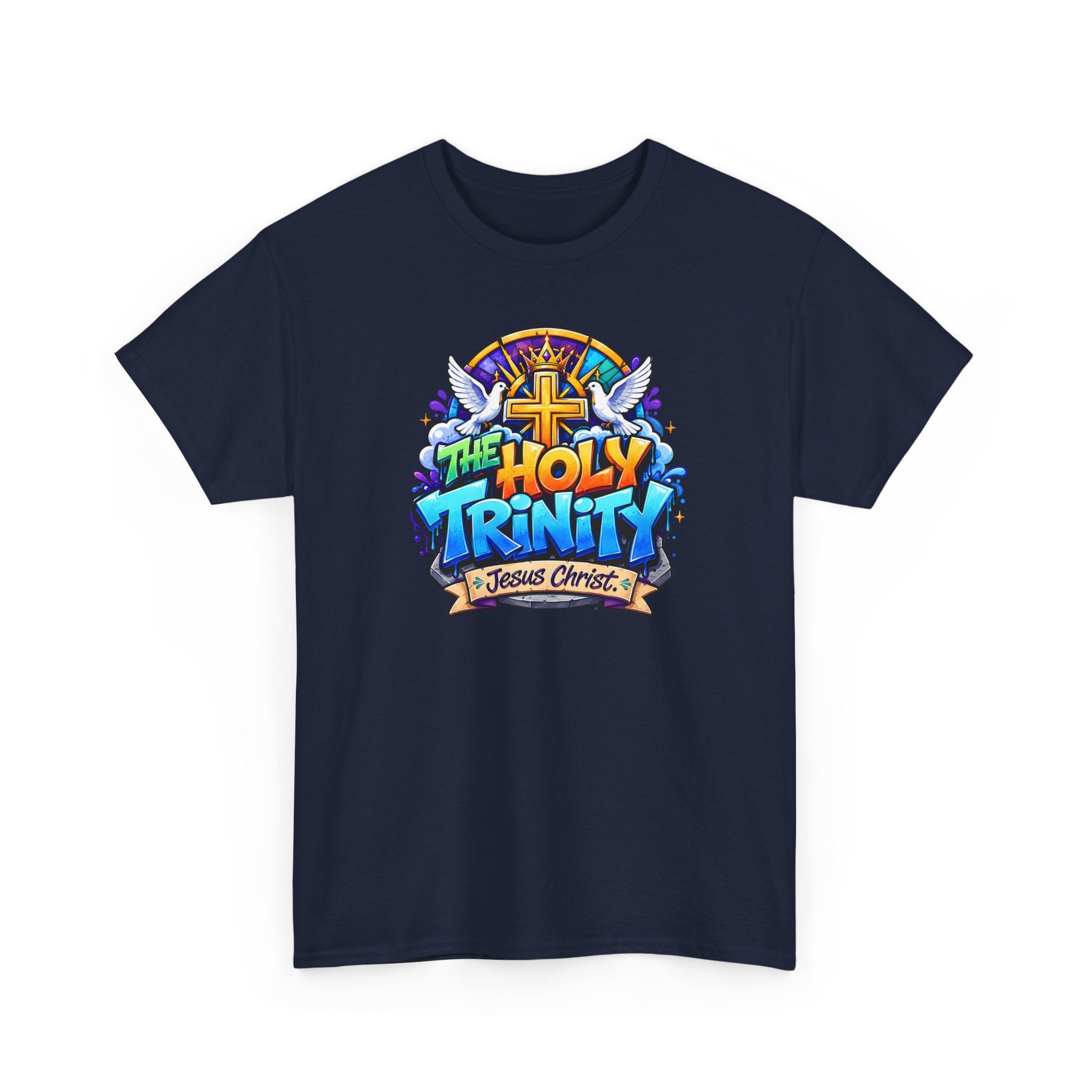 Christian Tee - "The Holy Trinity" Church Youth Graphic T-Shirt