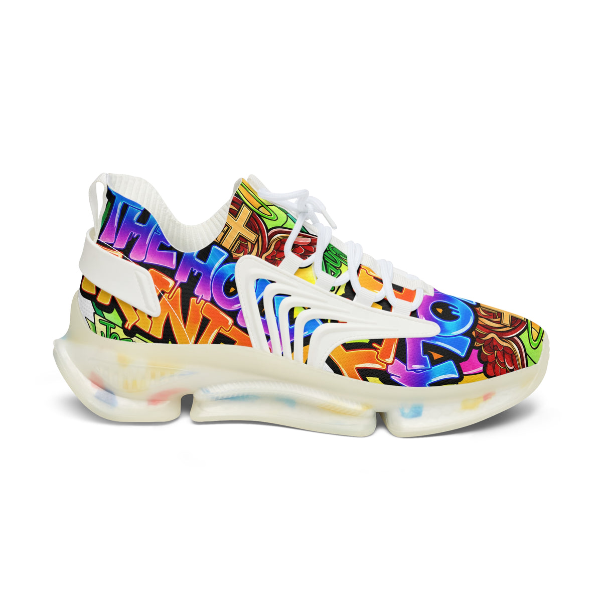 MEN'S Mesh Sneakers —" Holy Trinity " Colorful Graffiti Athletic Shoes