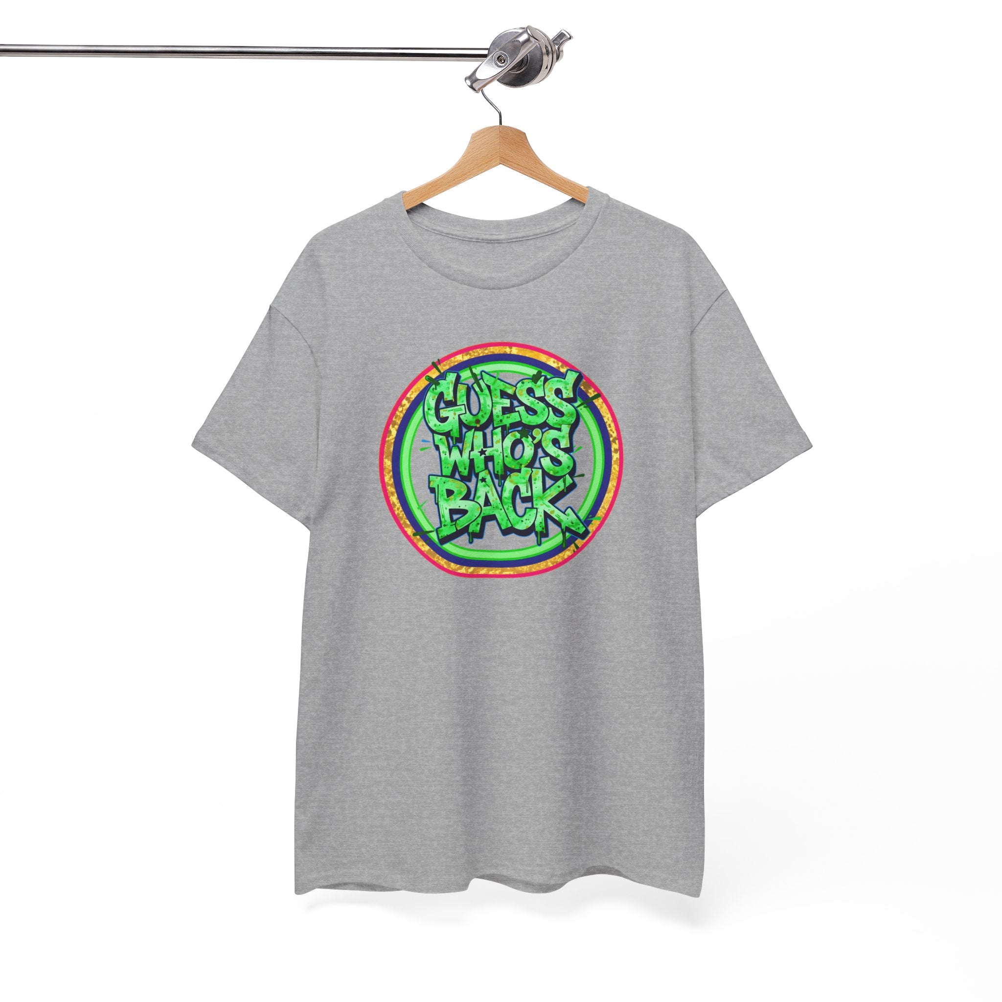 T-Shirt — "Guess Who's Back" Retro Graffiti Tee