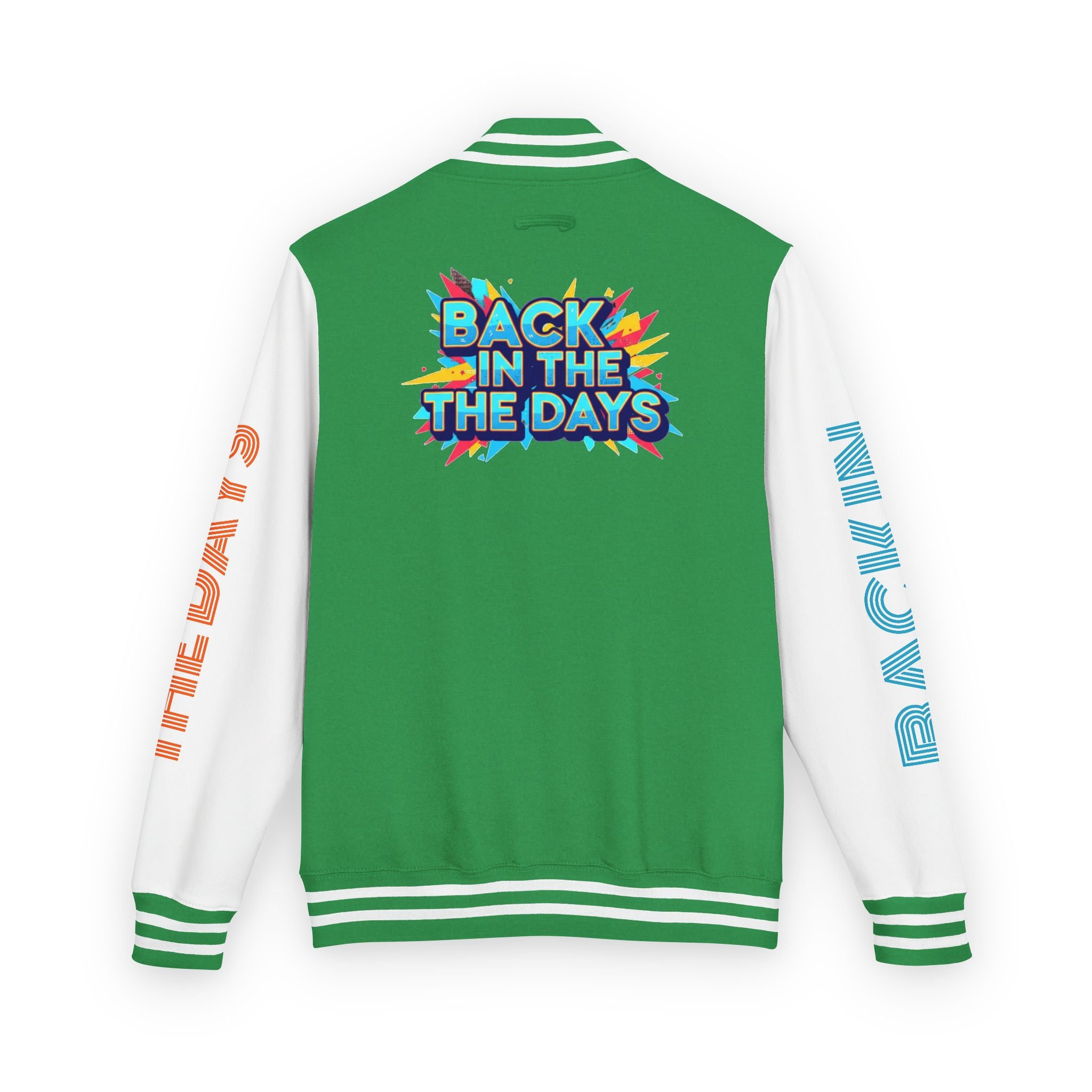 Letterman Jacket — "Back in the Days" Retro Graphic Bomber