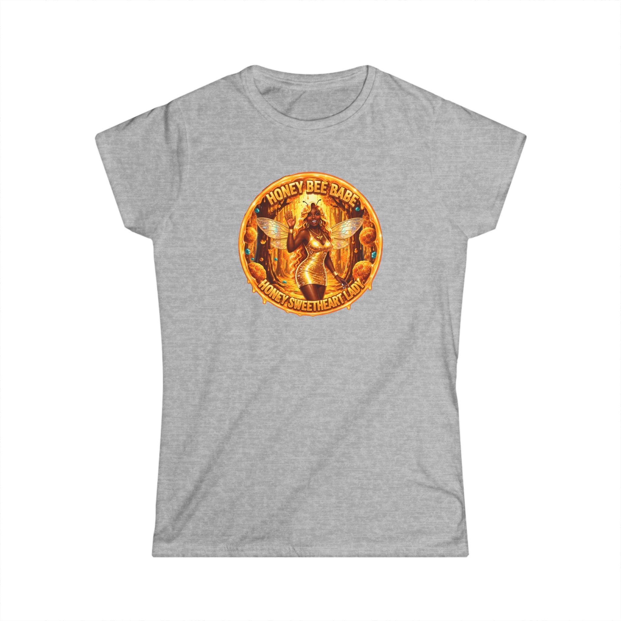 "Honey Bee Babe" Women's Tee — Vintage Beekeeper Graphic