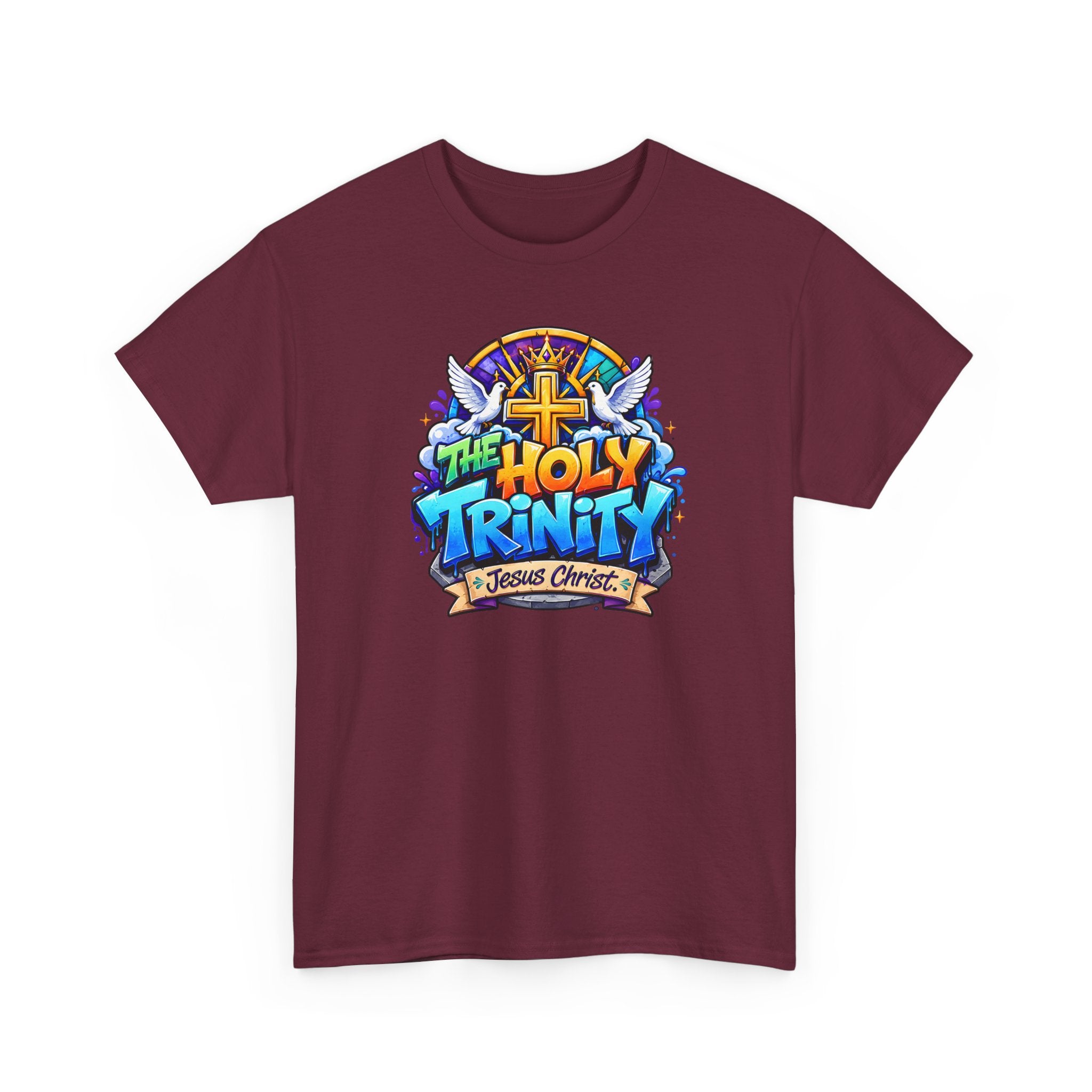 Christian Tee - "The Holy Trinity" Church Youth Graphic T-Shirt