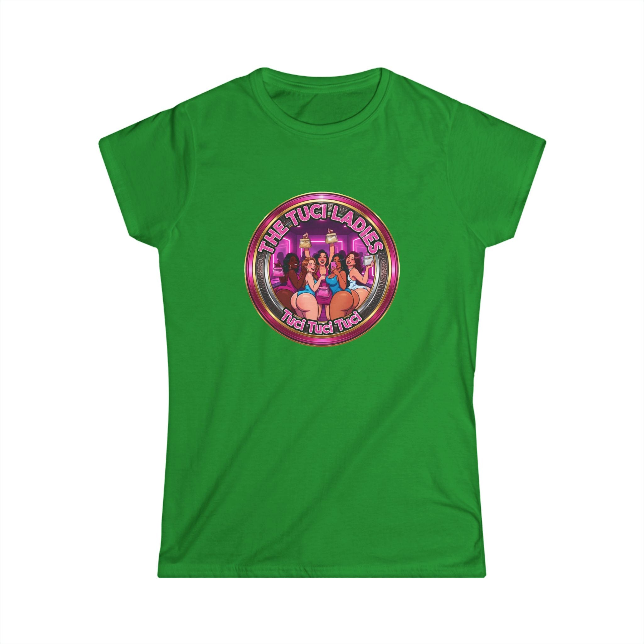 Women's Tee — "The Tuci Ladies" Retro Pinup Graphic