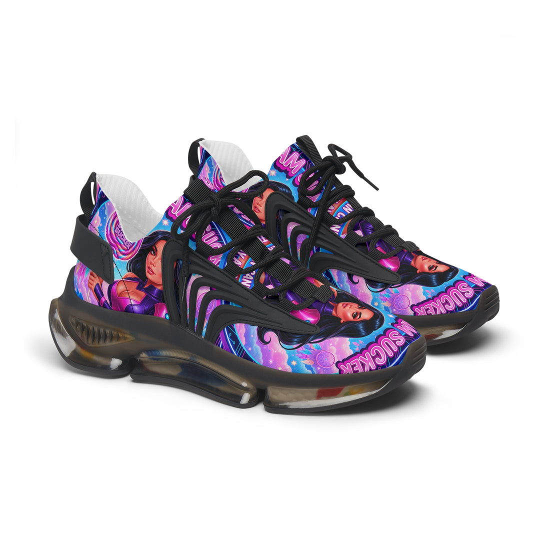 Women's Mesh Sneakers — Vibrant 'A Dream Sucker' Graphic Athletic Shoes