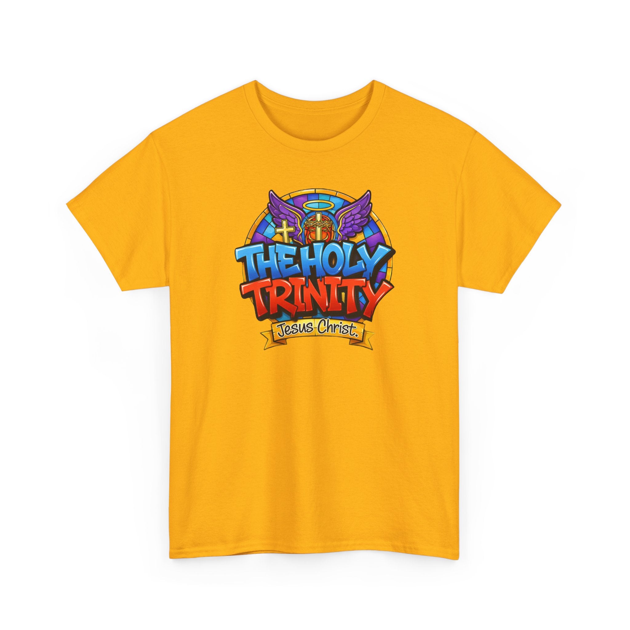 Christian T-Shirt — "The Holy Trinity: Jesus Christ" Colorful Faith Tee