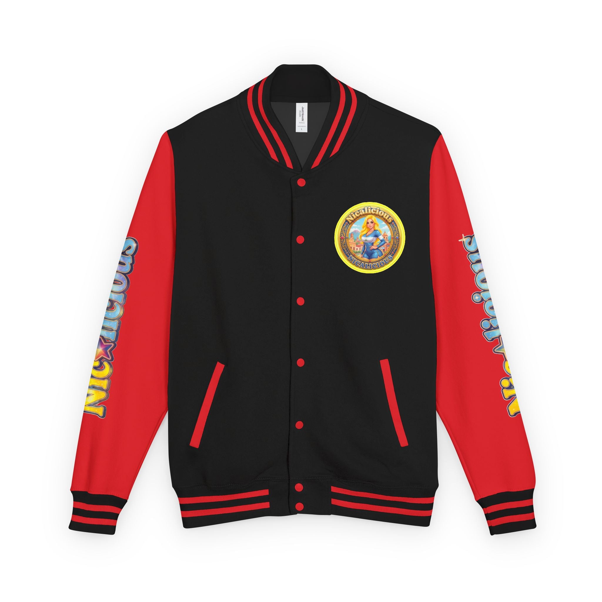 "Nicalicious" Varsity Jacket — Retro Pinup Letterman Jacket