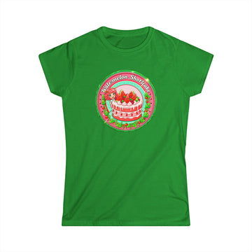Watermelon Shortcake Vintage Circle Tee ''Watermelon Shortcake" Graphic Women's T-Shirt