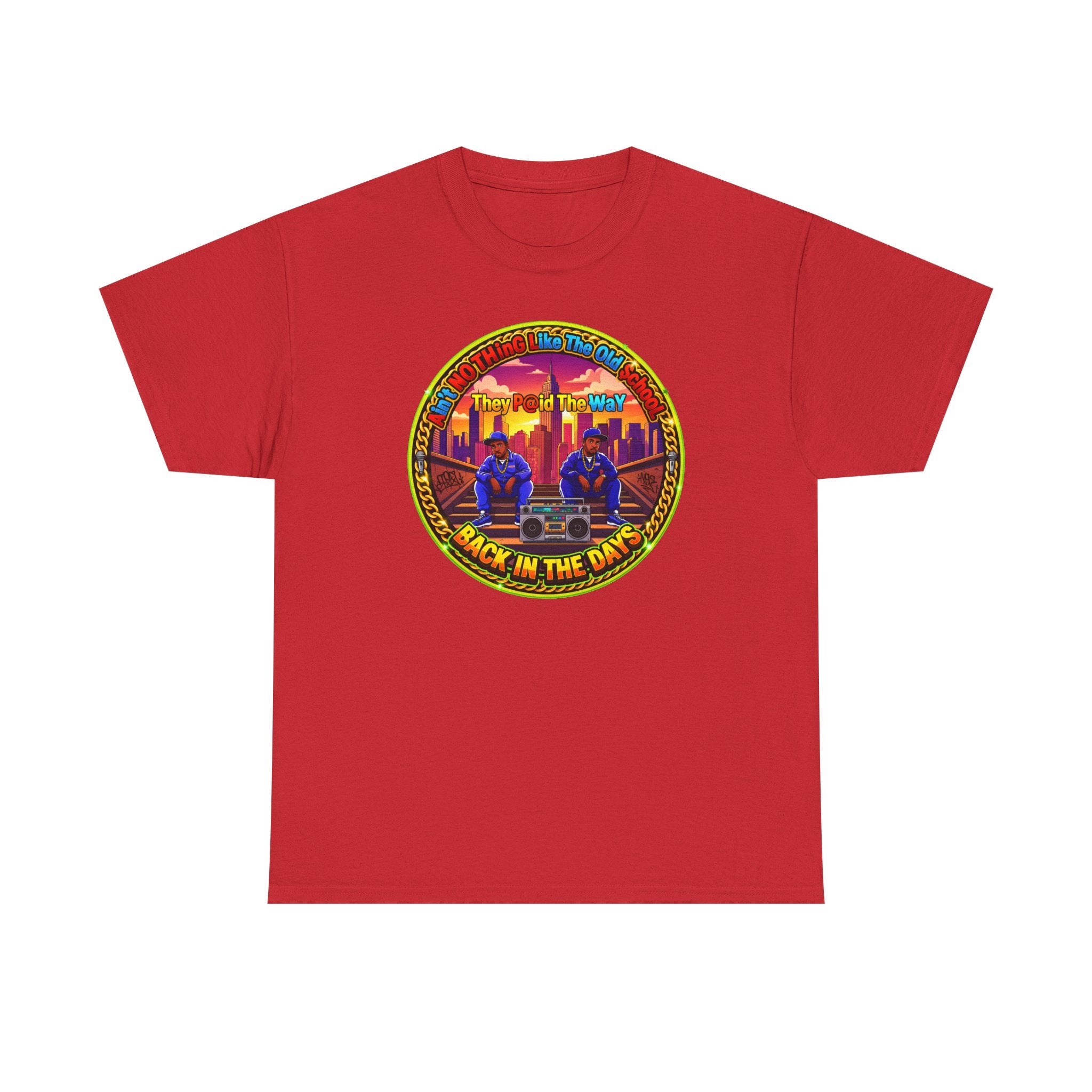 T-Shirt — Retro Sunset 'Aint No Thing Like The Old School' Graphic Tee