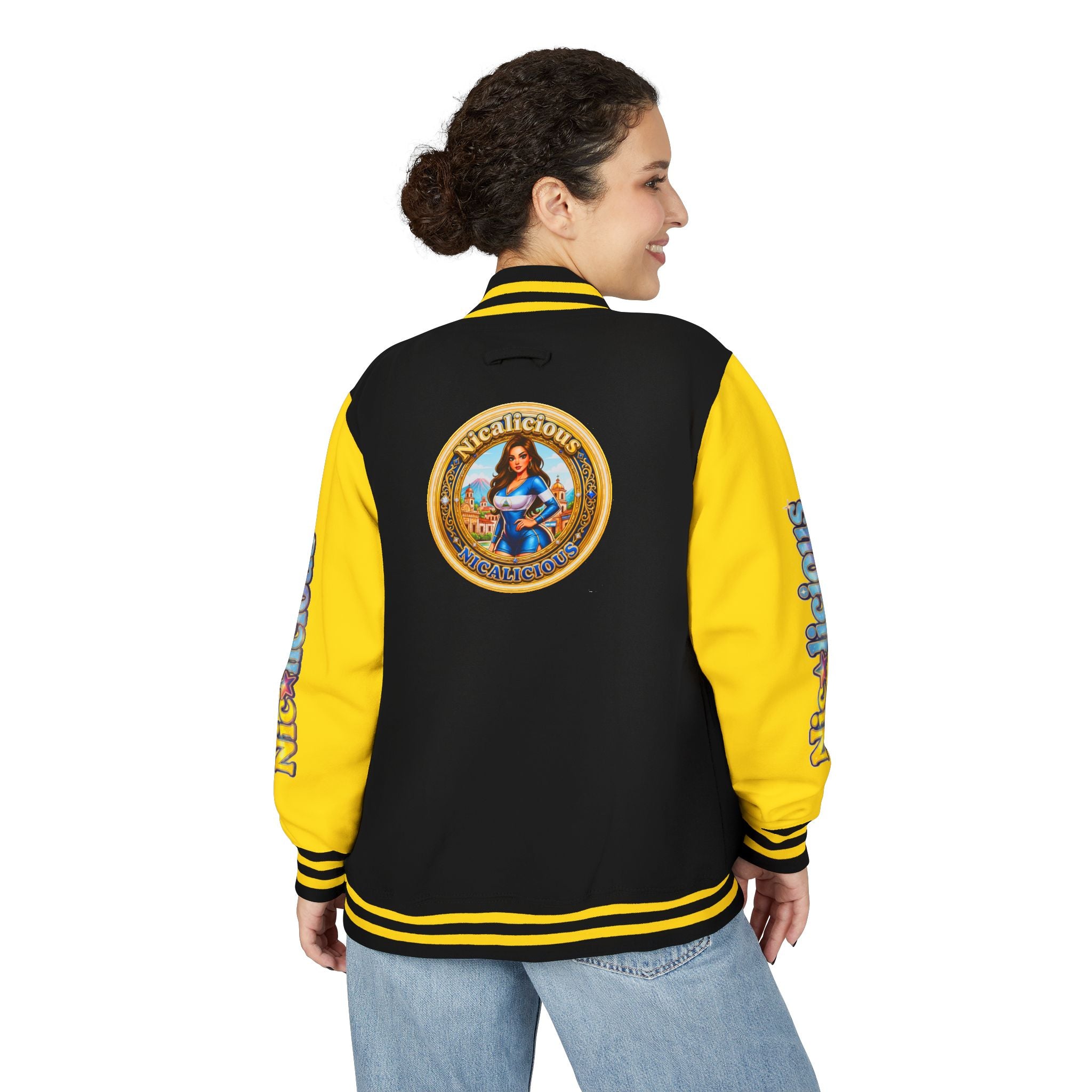 Letterman Jacket — 'Nicalicious' Retro Varsity Bomber