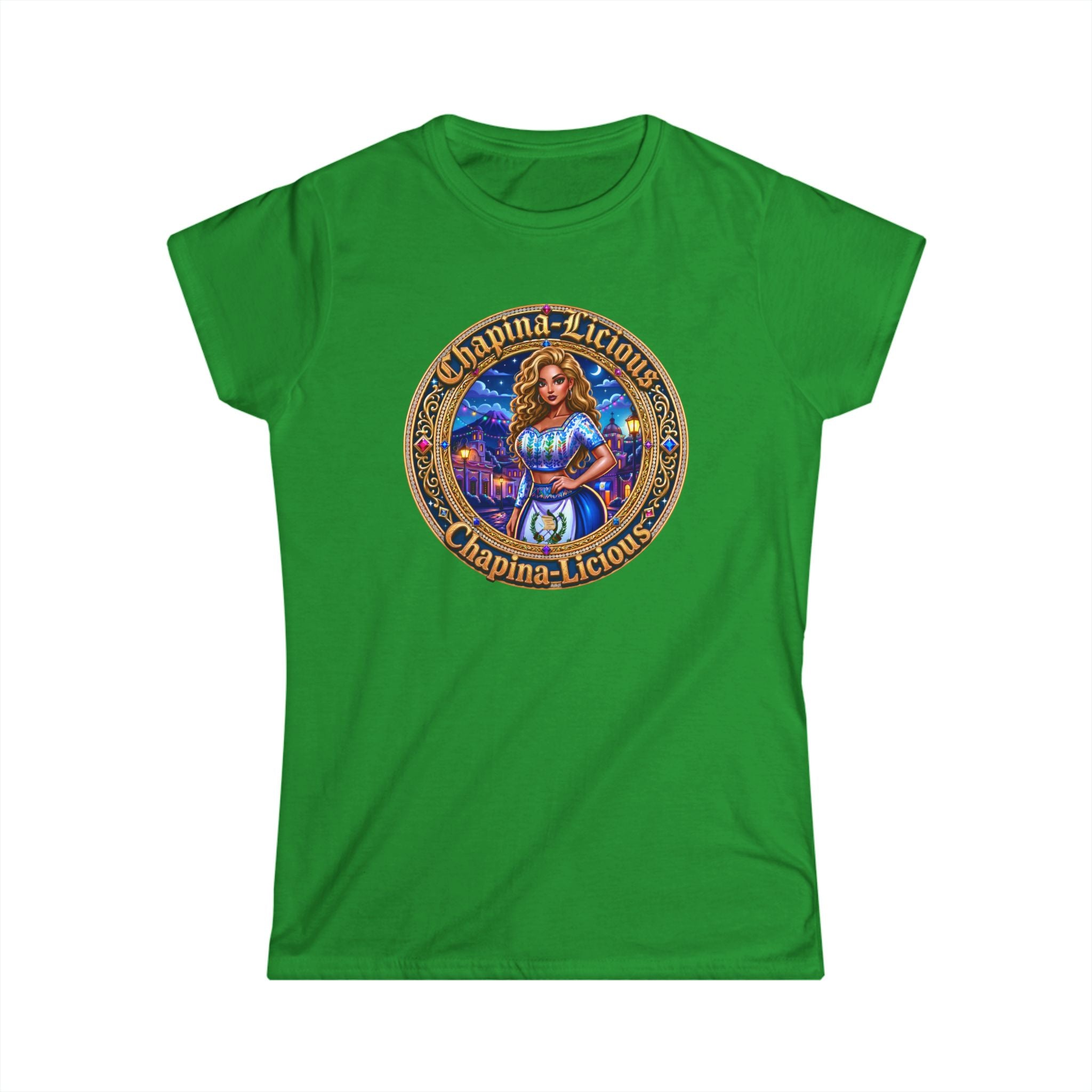 Women's Tee - "Chapina-Licious" Vintage Latin Girl Graphic