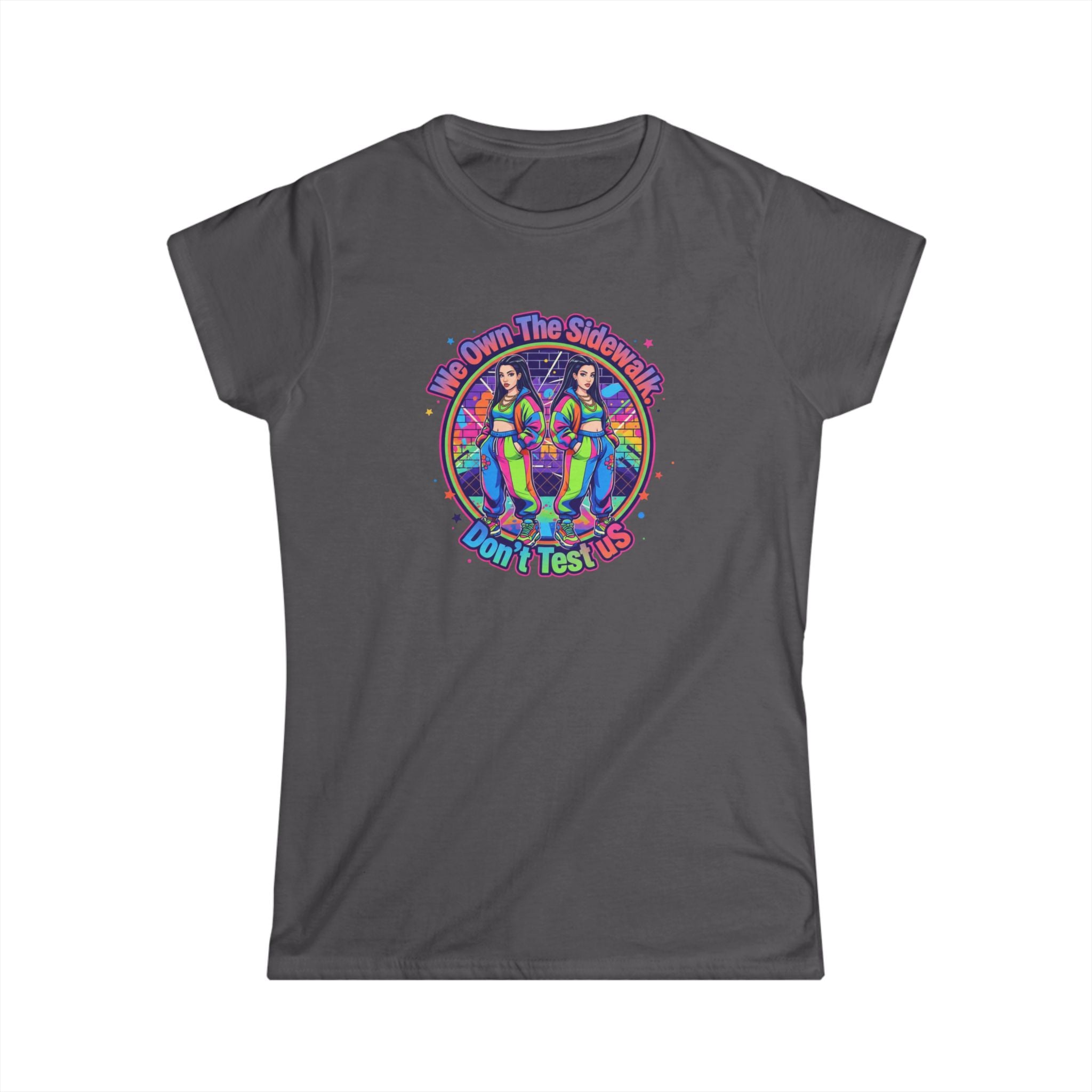 " We On The Sidewalk "Rainbow Sisters Graphic Tee — Women's Positive Vibe Pride Shirt