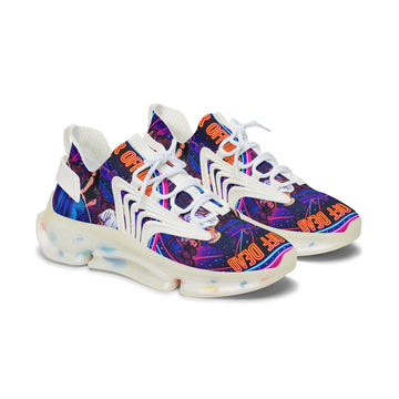 Women's Mesh Sneakers — Neon Retro Graphic "Better Off Dead" Street Style