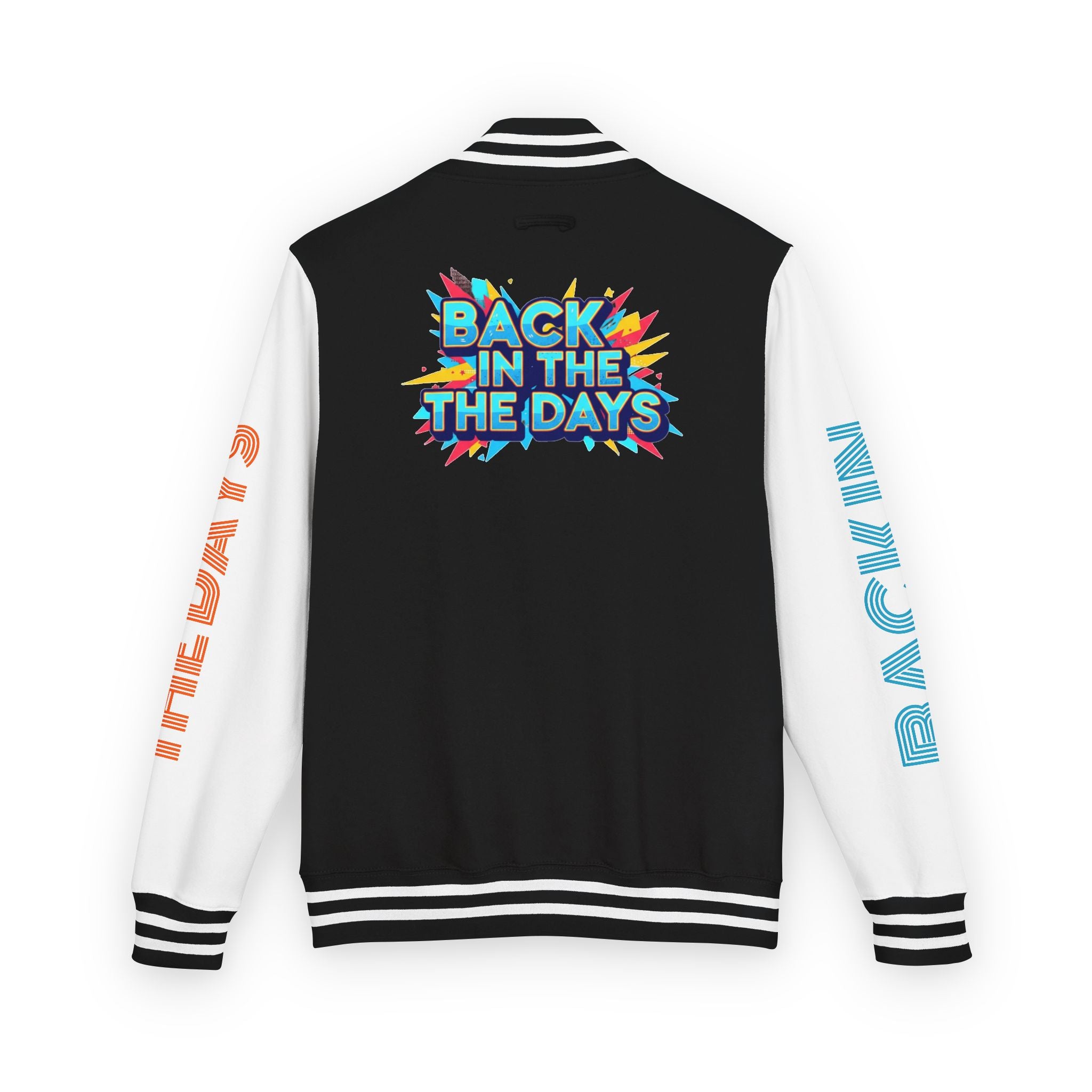 Letterman Jacket — "Back in the Days" Retro Graphic Bomber