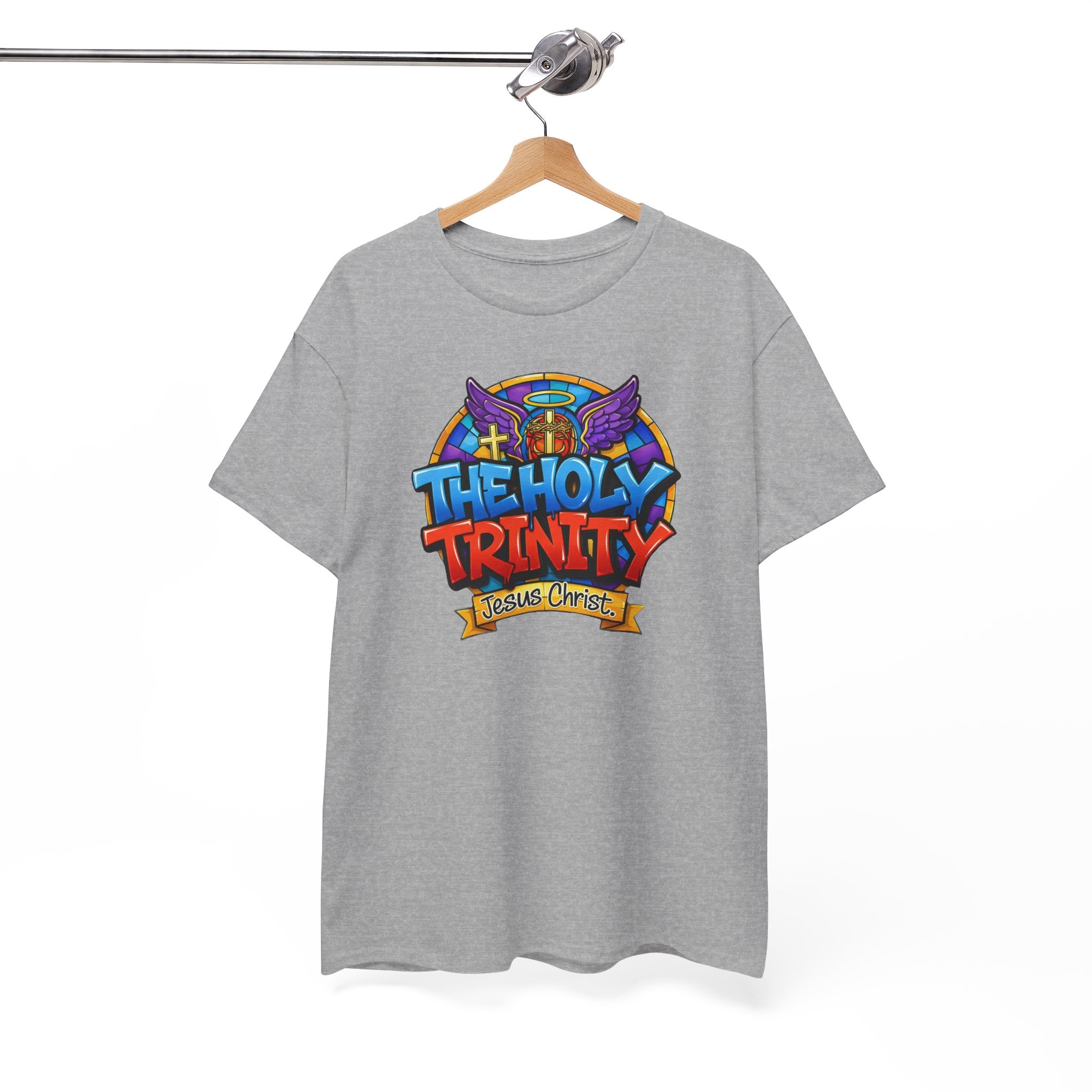 Christian T-Shirt — "The Holy Trinity: Jesus Christ" Colorful Faith Tee