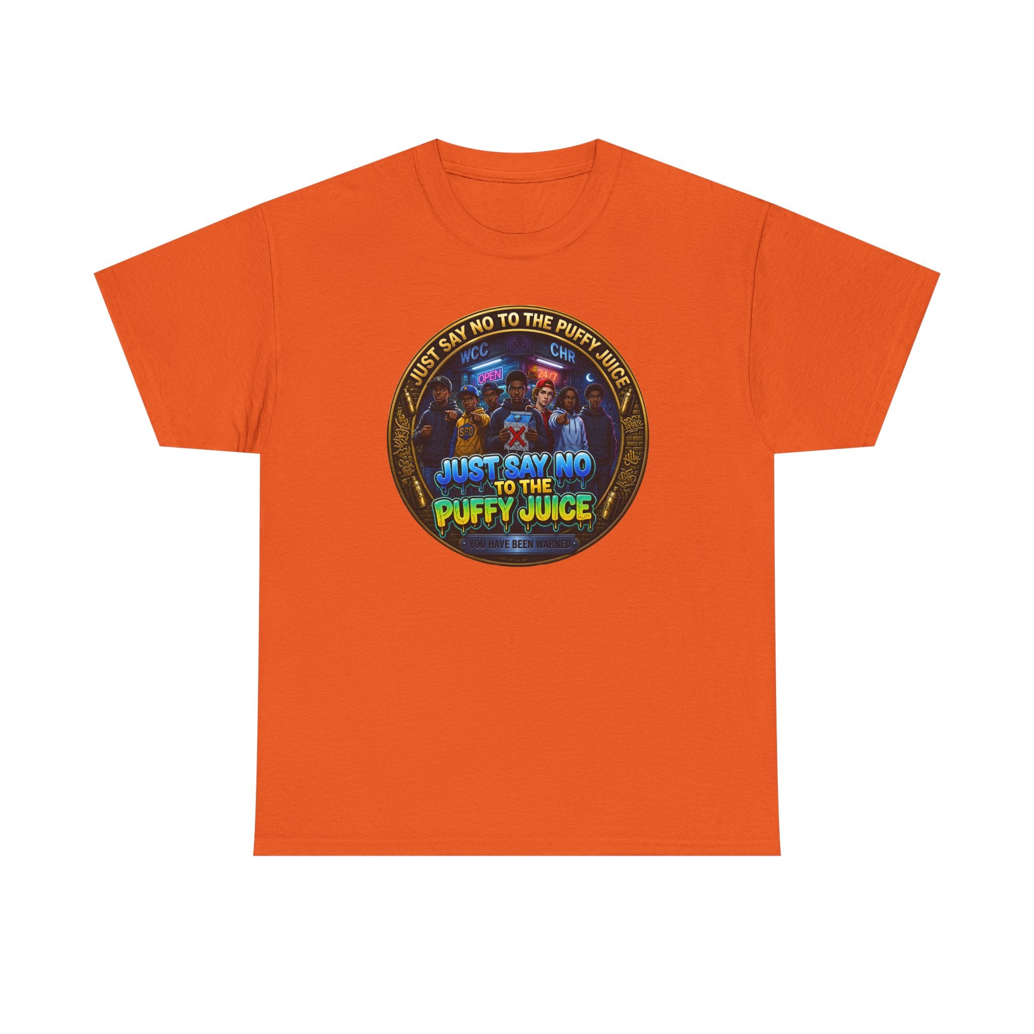 "Just Say No to the Puffy Juice "Tee – Anti-Party Vintage Graphic T-Shirt