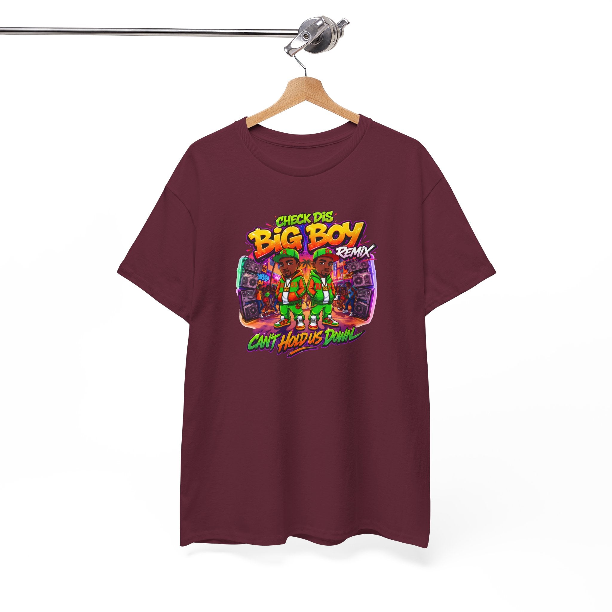 T-Shirt — " Check Dis Big Boy Remix" Retro Arcade Graphic Tee
